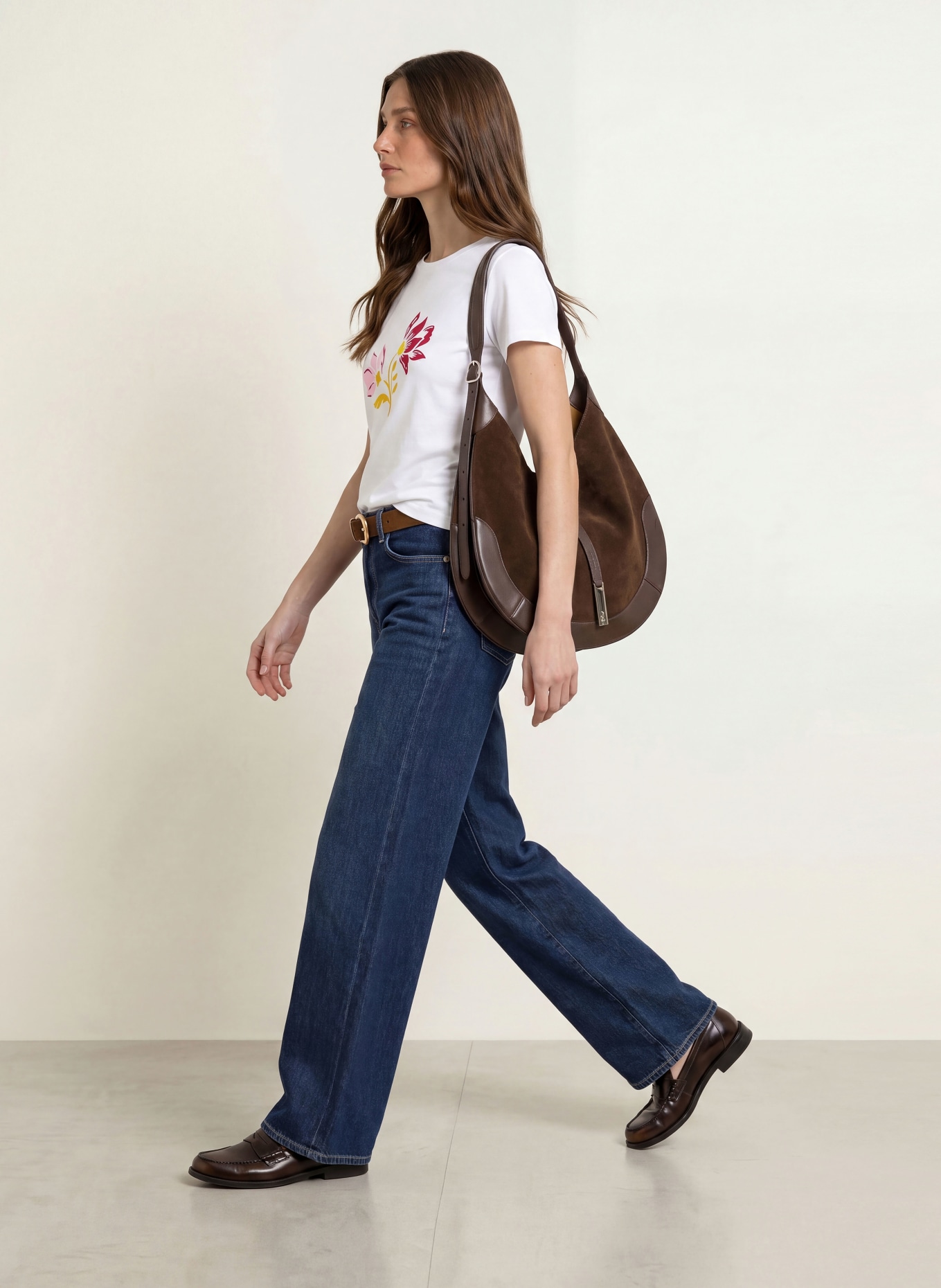 HOBBS T-Shirt: WEISS / DUNKELROT / GELB