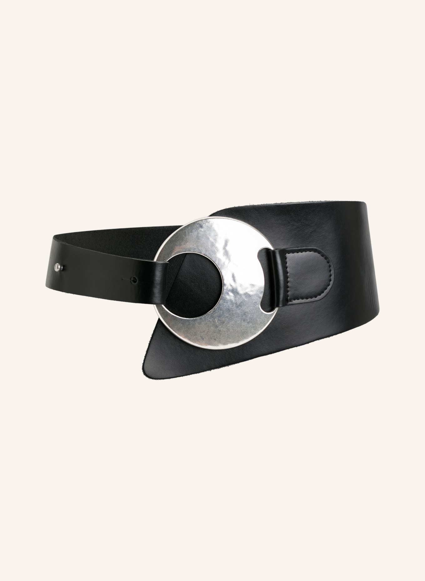 Vanzetti Leather belts: BLACK / SILVER
