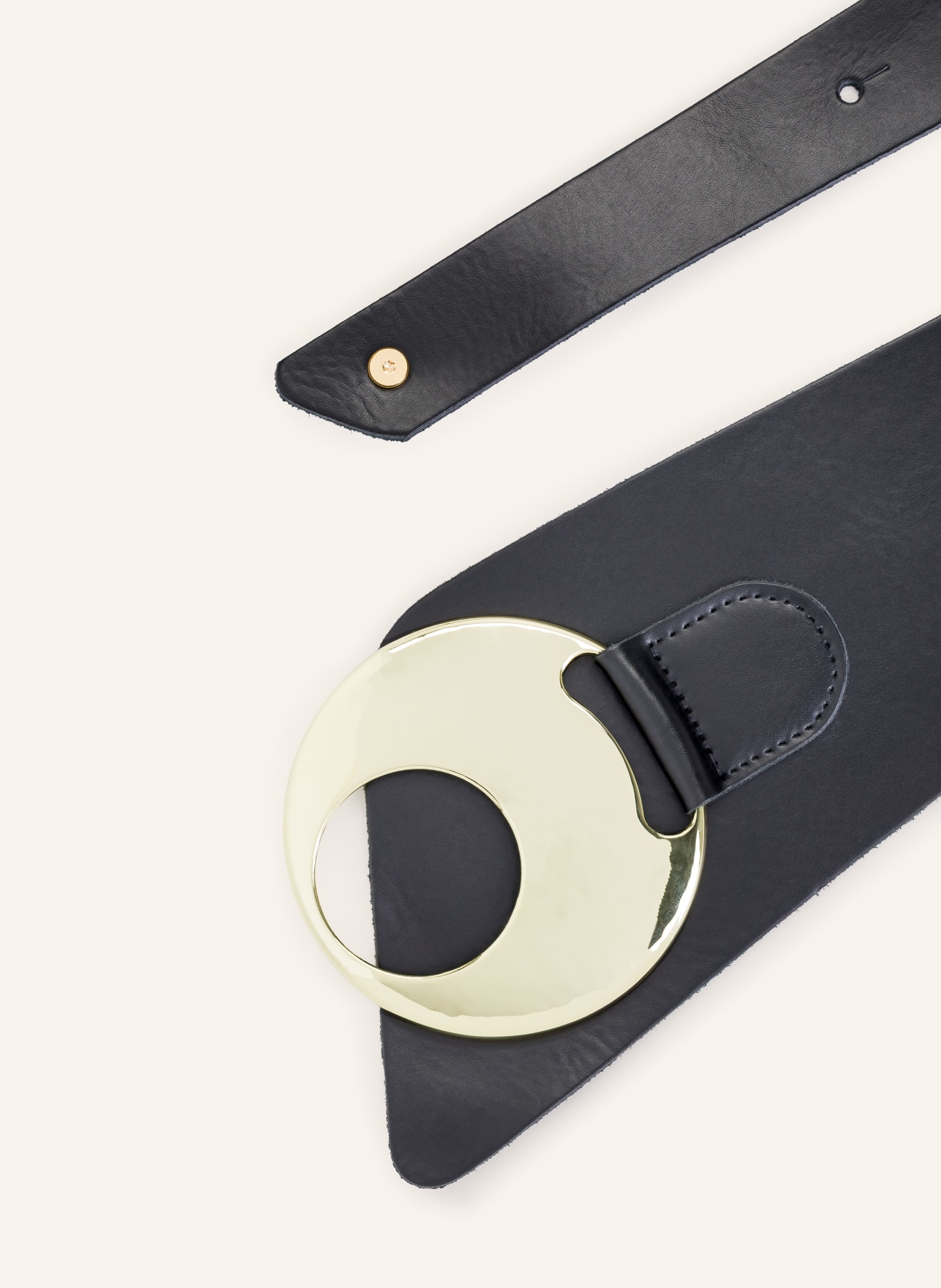 Vanzetti Leather belts: BLACK / GOLD
