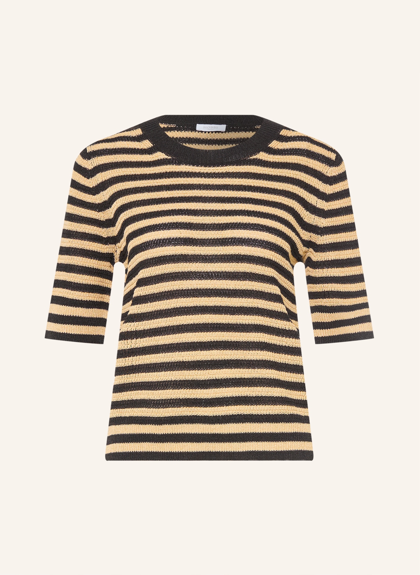 HOBBS Strickshirt CLEMMIE: BEIGE / SCHWARZ