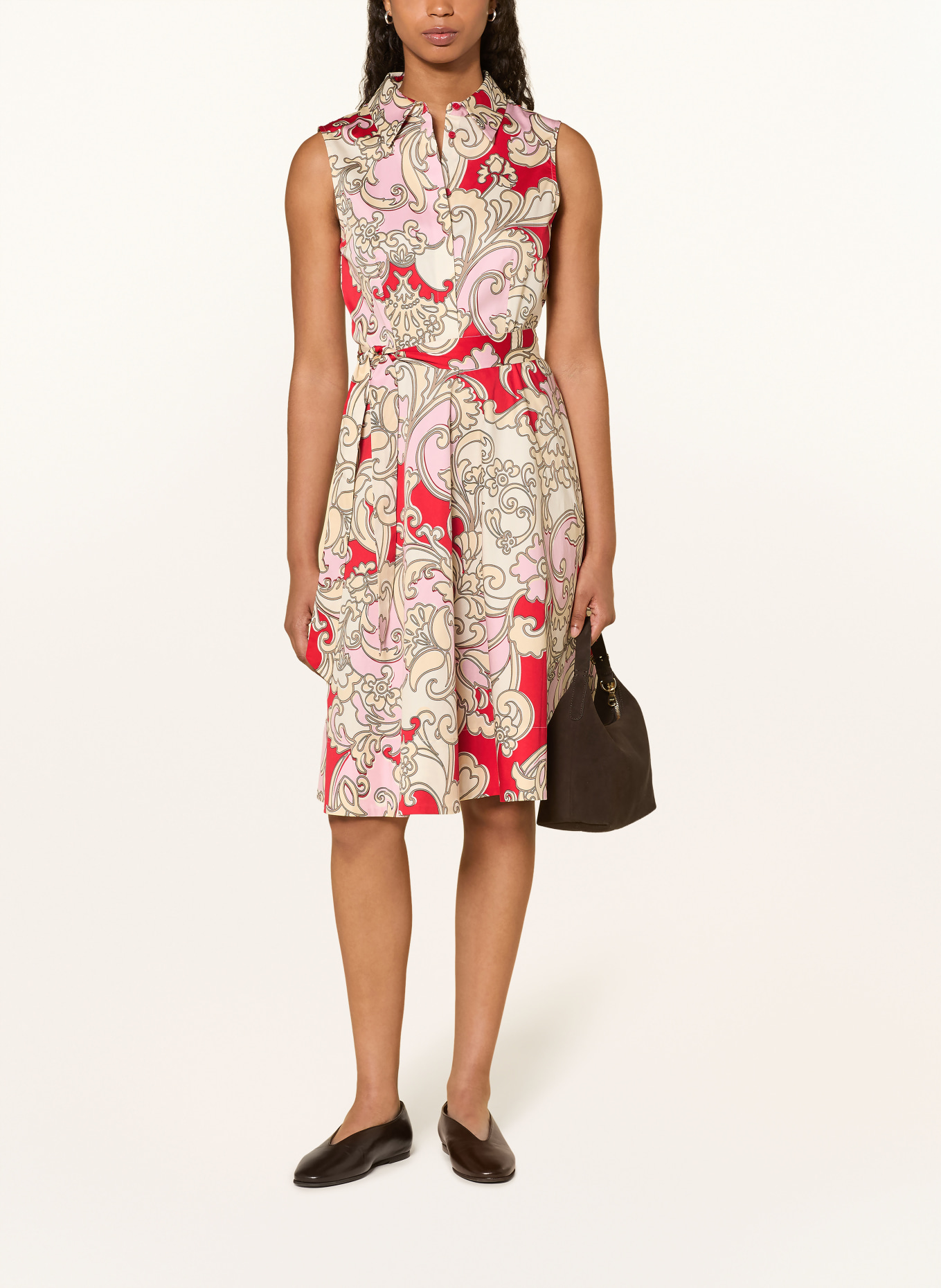 HOBBS Shirt-style dress BEKI: RED / PINK / BEIGE