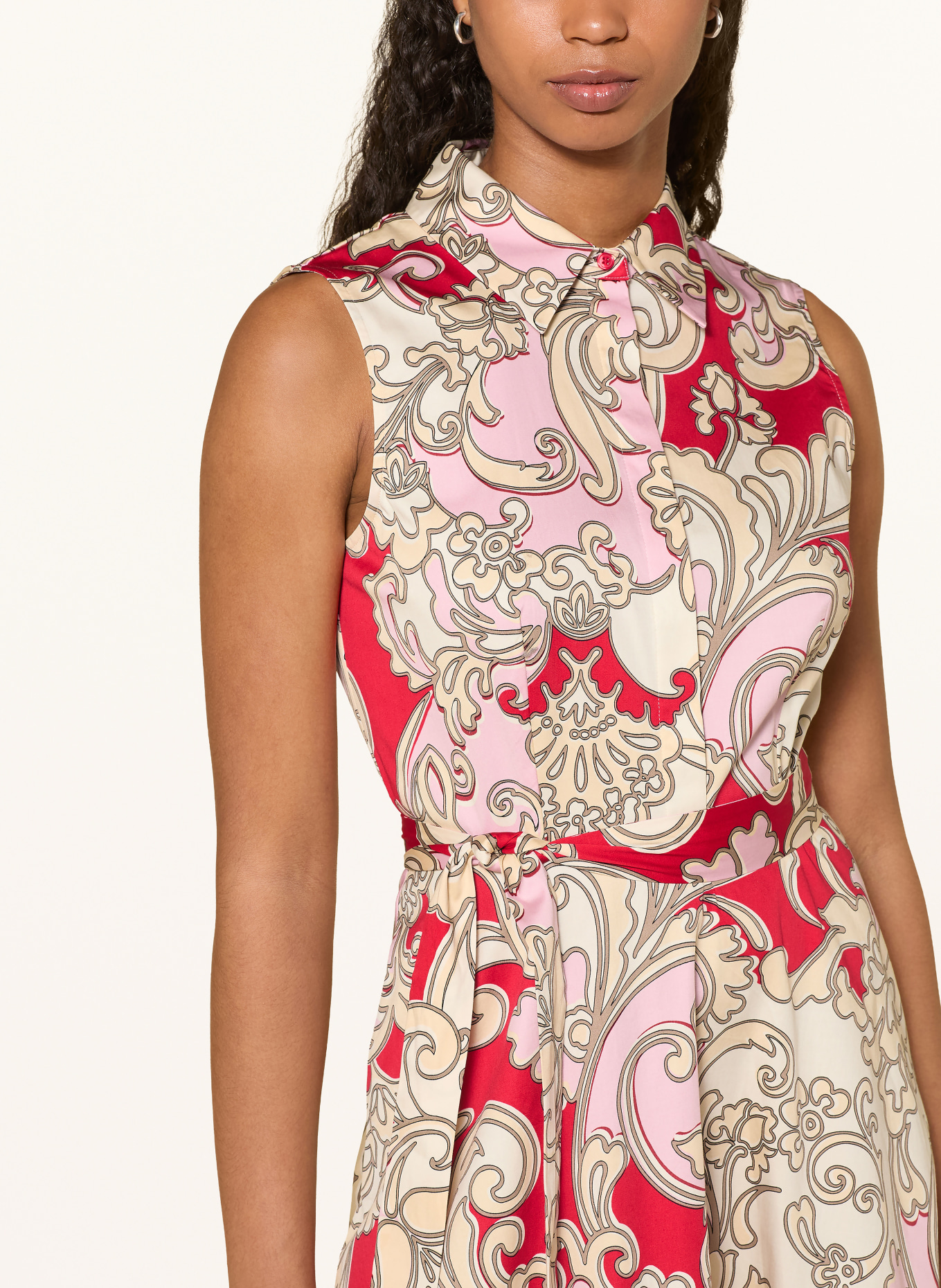 HOBBS Shirt-style dress BEKI: RED / PINK / BEIGE