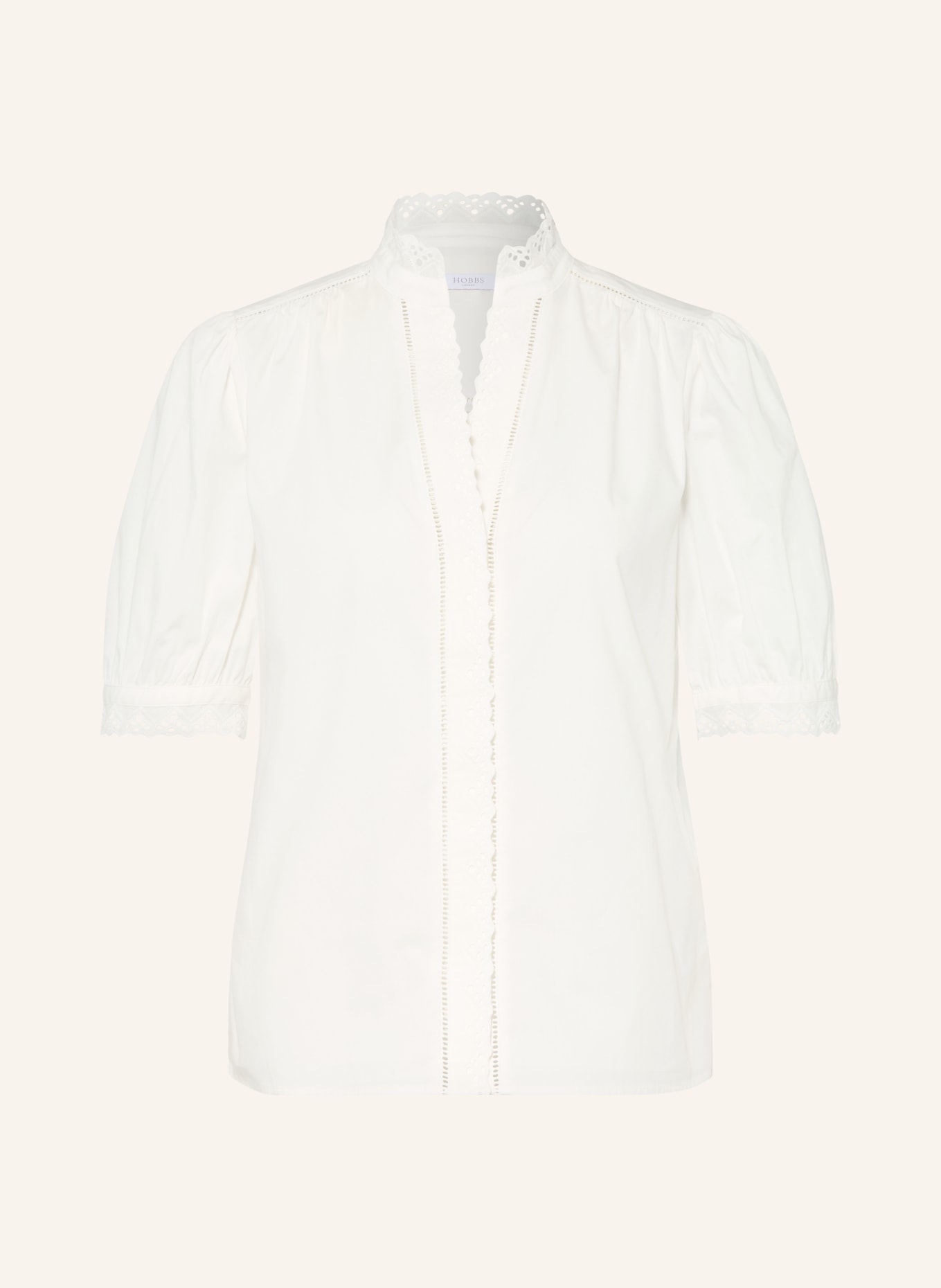 HOBBS Bluse KARIS mit Lochspitze: WEISS