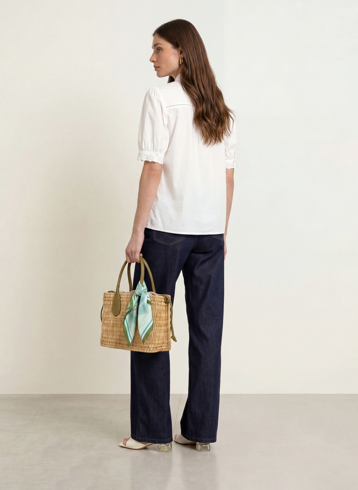 HOBBS Bluse KARIS mit Lochspitze: WEISS