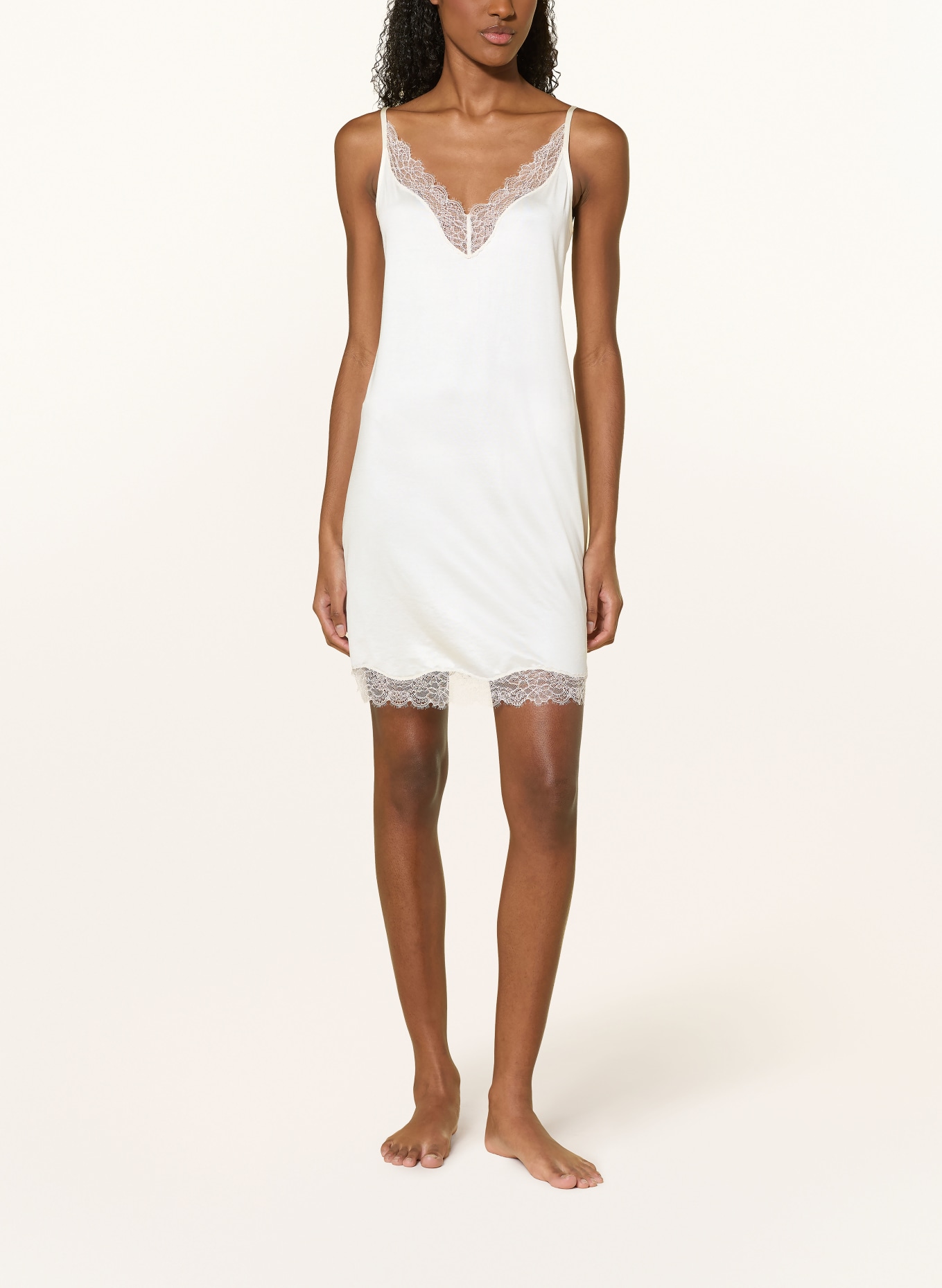 mey PURE SHINE LACE Negligee Collection: ECRU