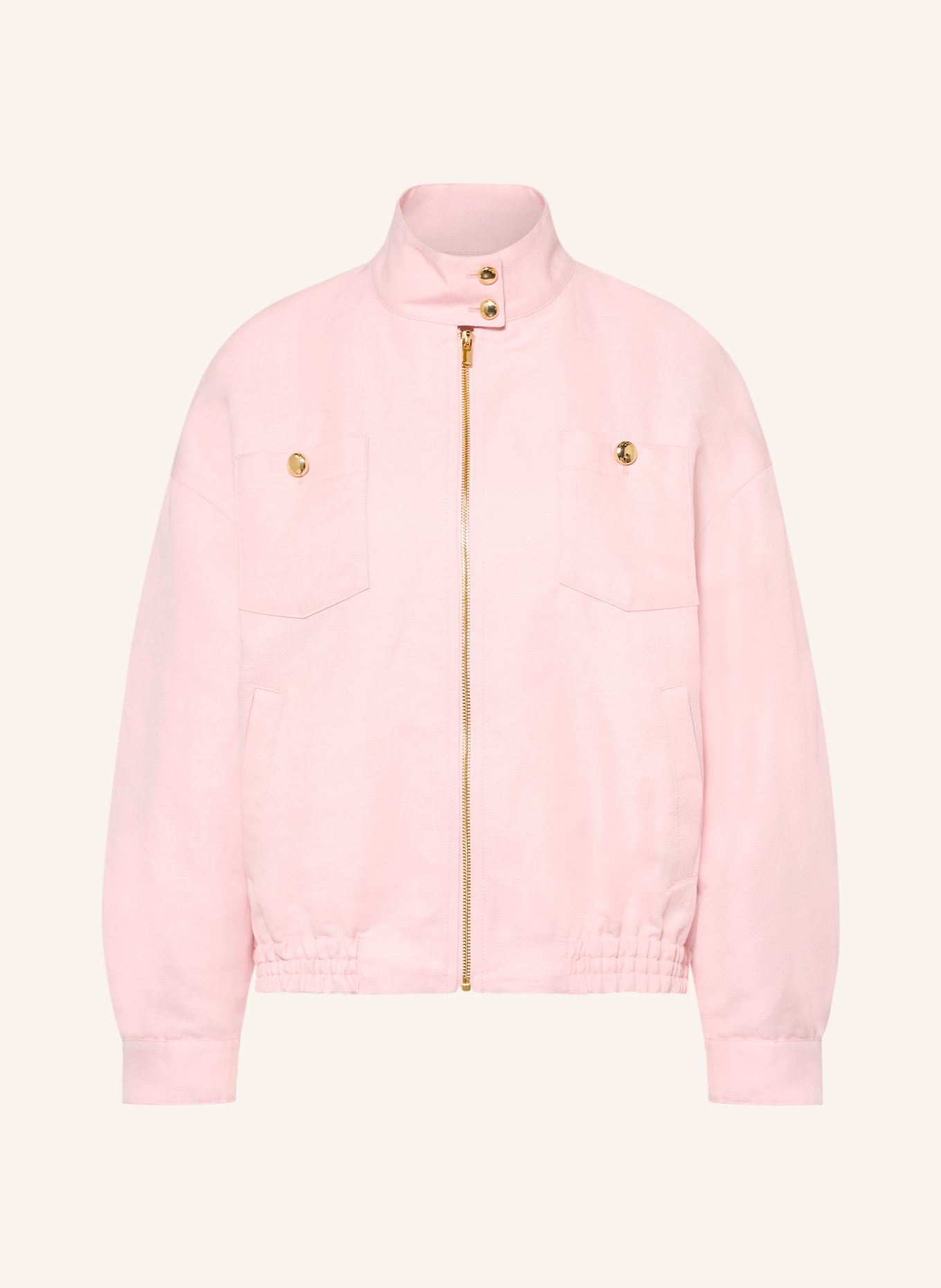 maje Blouson mit Leinen: ROSA