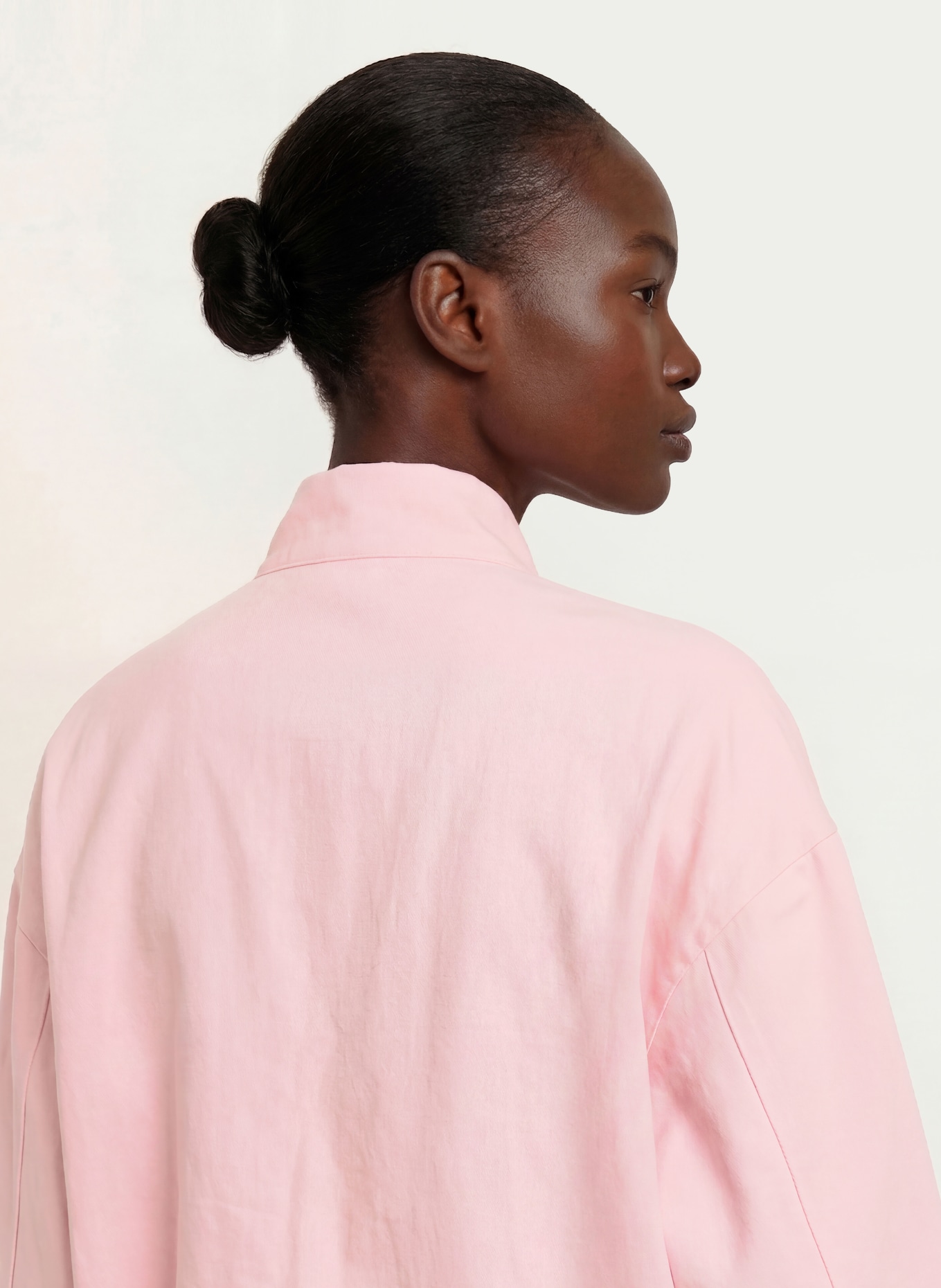 maje Blouson mit Leinen: ROSA