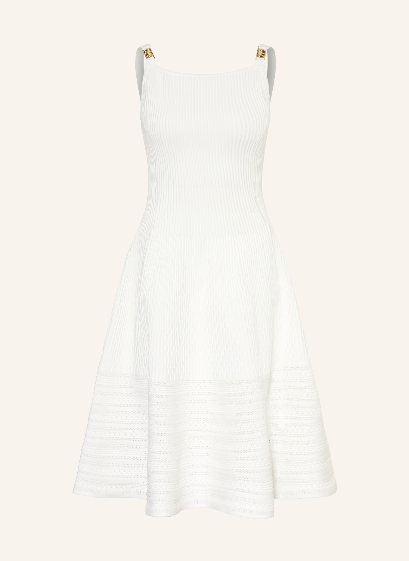 maje Strickkleid: WEISS