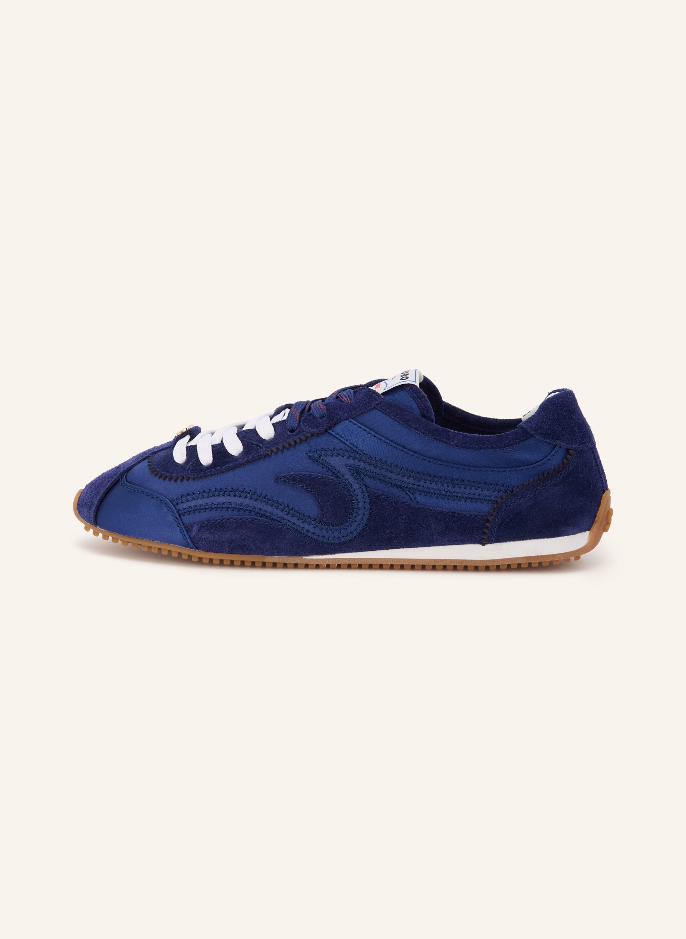 SANDRO Sneakersy: GRANATOWY / ZŁOTY