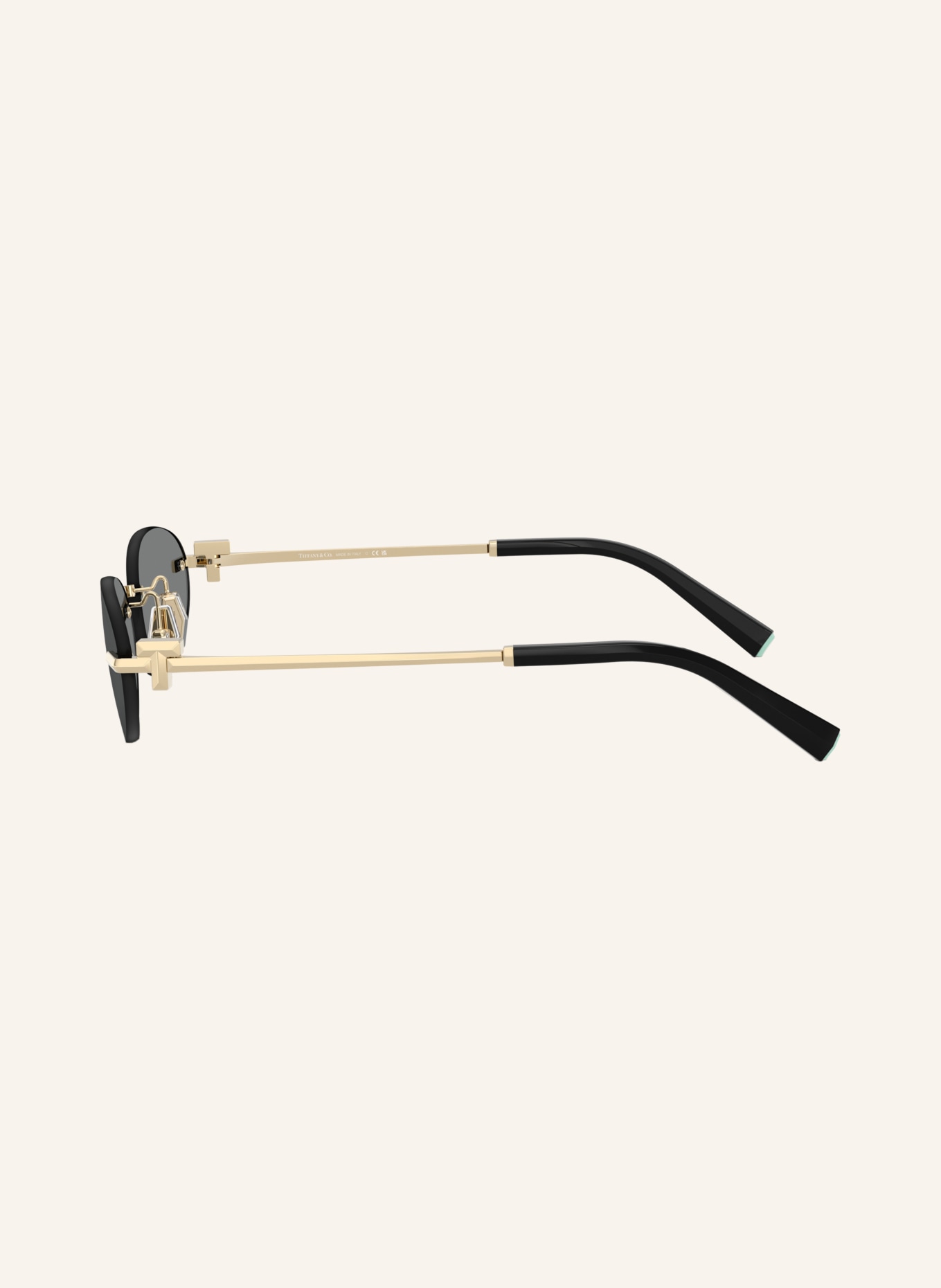 TIFFANY & Co. Solbriller TF3119D: GULD / GRÅ