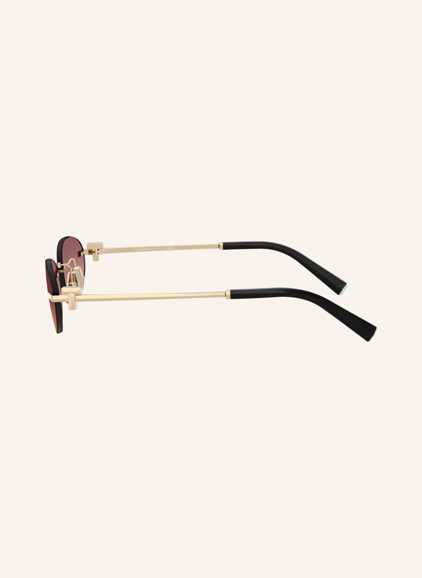 TIFFANY & Co. Solbriller TF3119D: GULD / LILLA GRADUERET