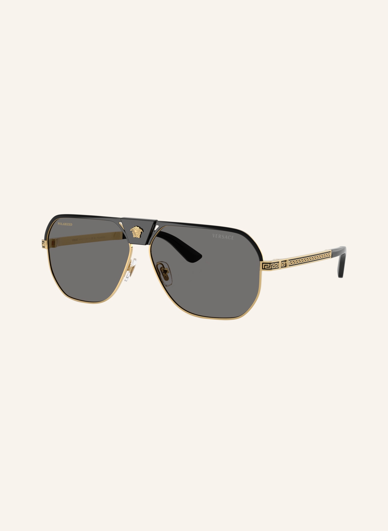 VERSACE Sonnenbrille VE2294: Black/Dark Grey Polar