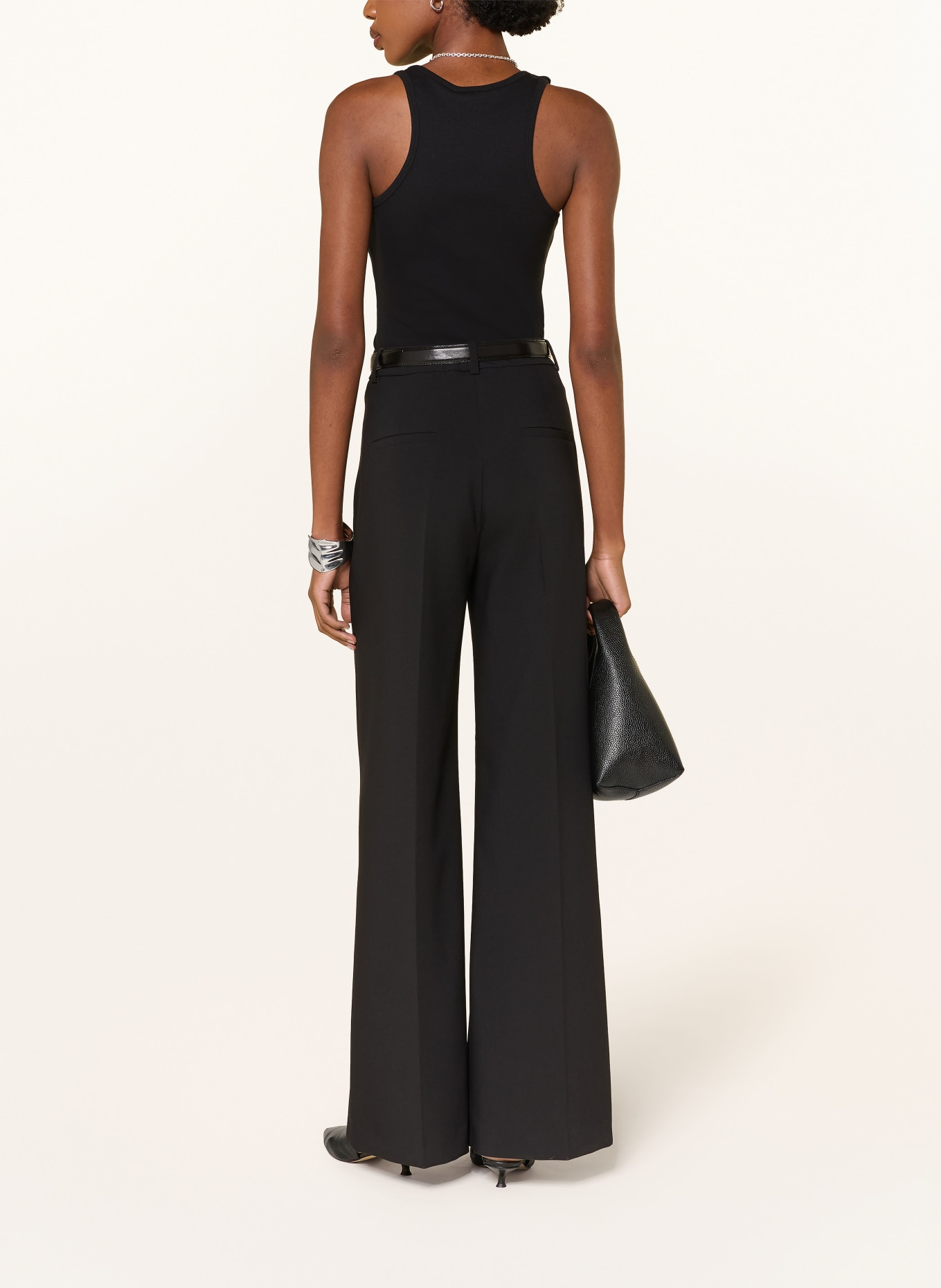 REISS Top BELLA: CZARNY