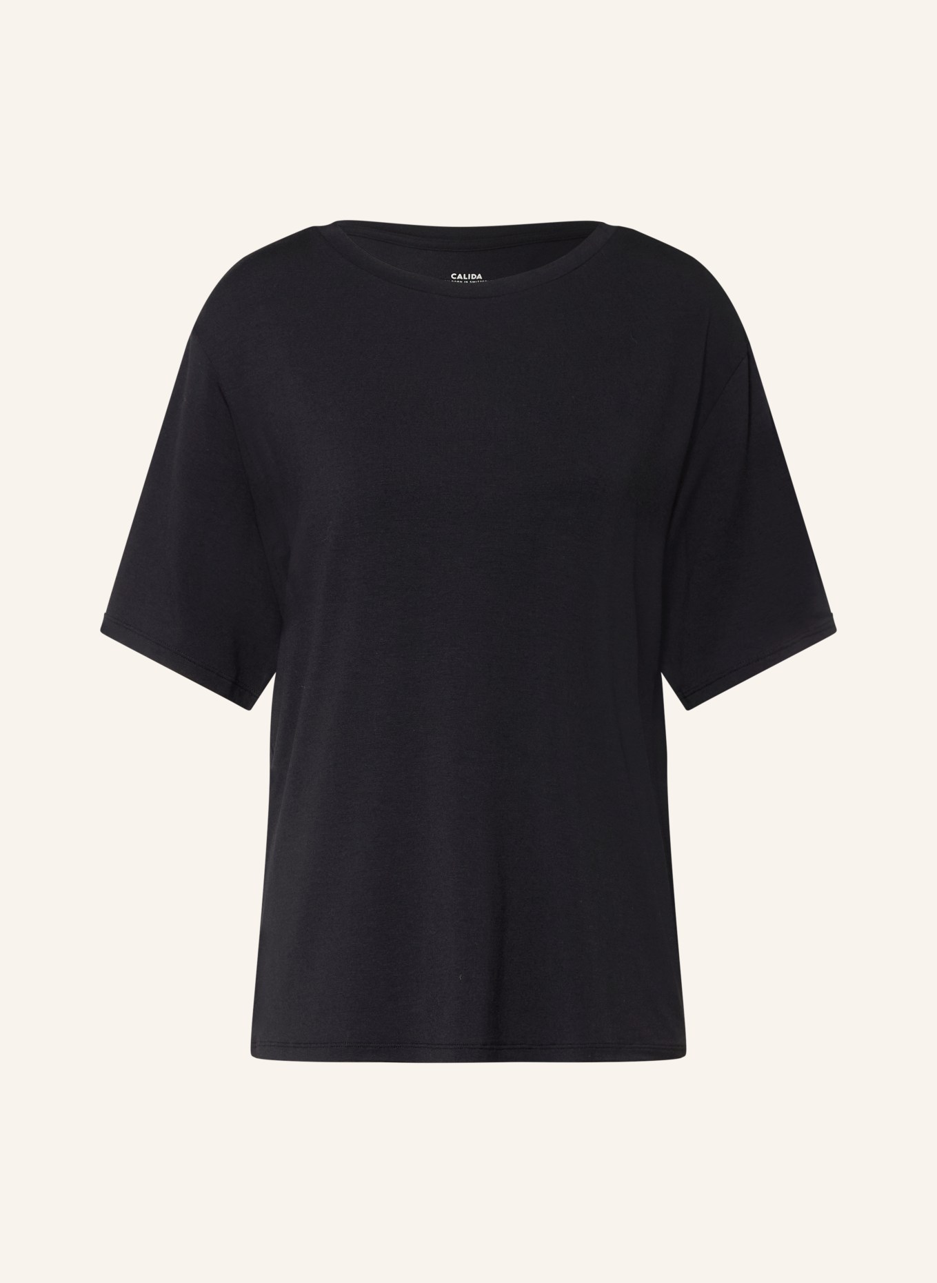 CALIDA Schlafshirt FAVOURITES LAYERING: SCHWARZ