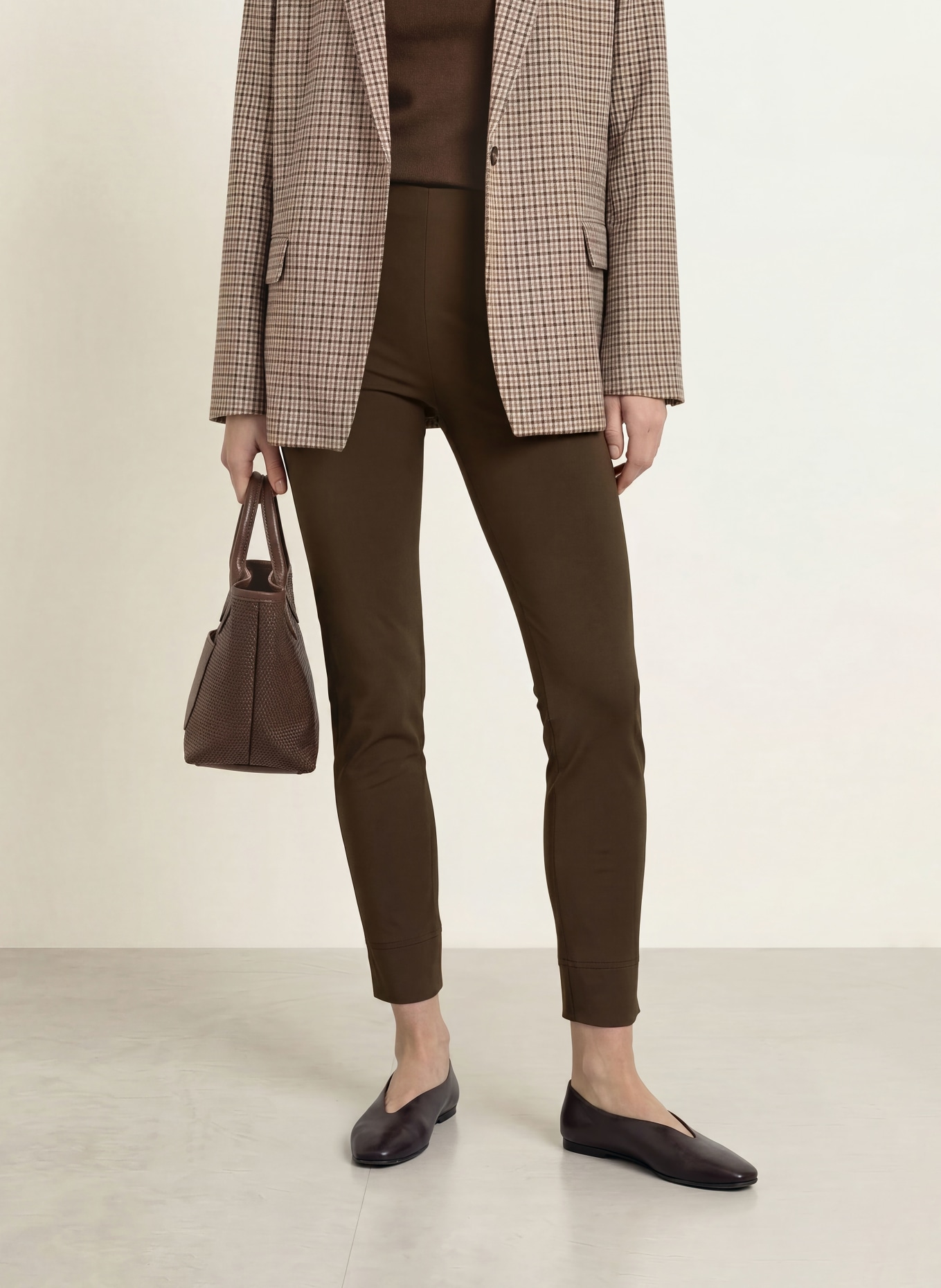 SEDUCTIVE Pantalon 7/8 SABRINA: MARRON FONCÉ