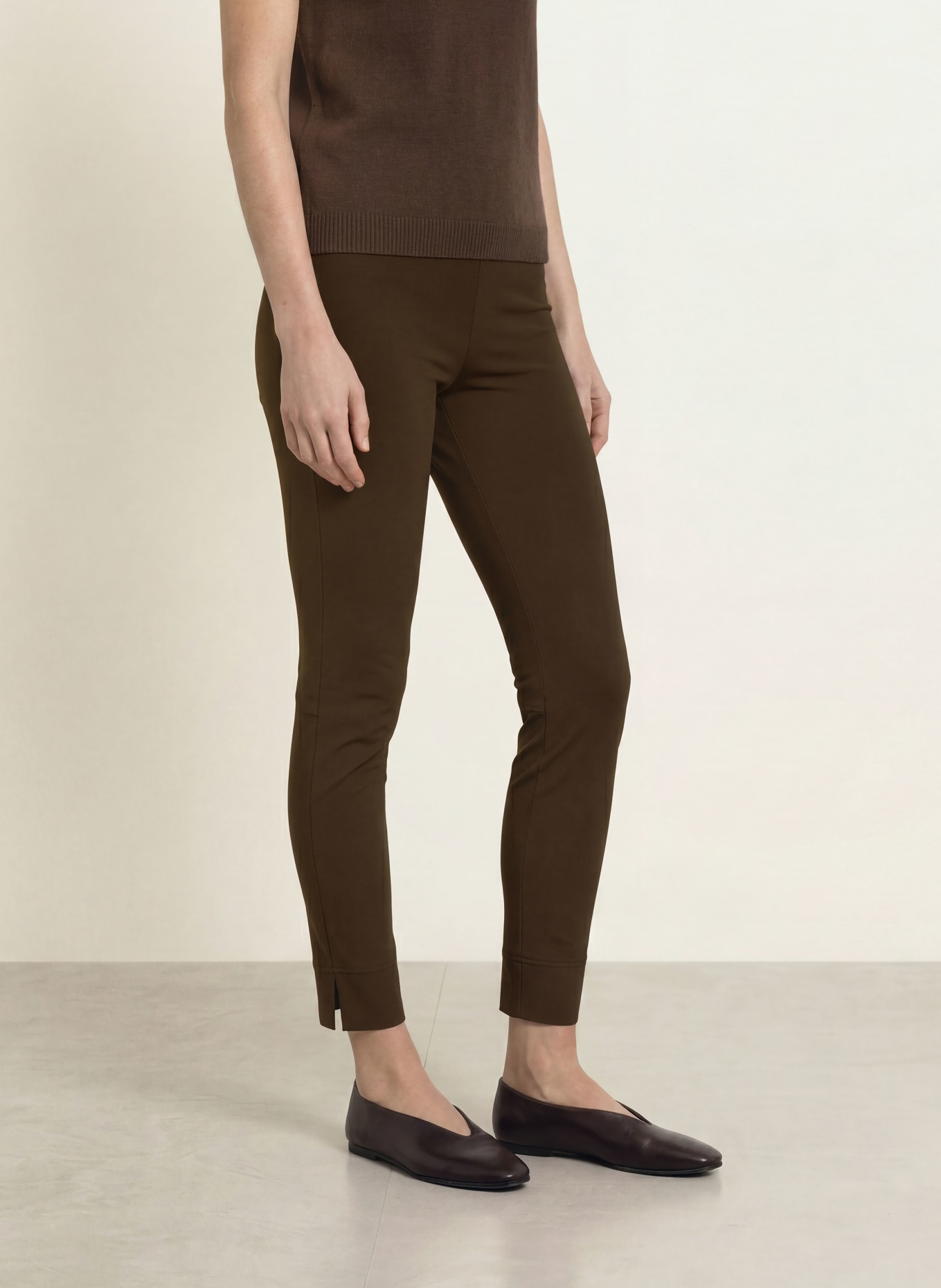 SEDUCTIVE Pantalon 7/8 SABRINA: MARRON FONCÉ