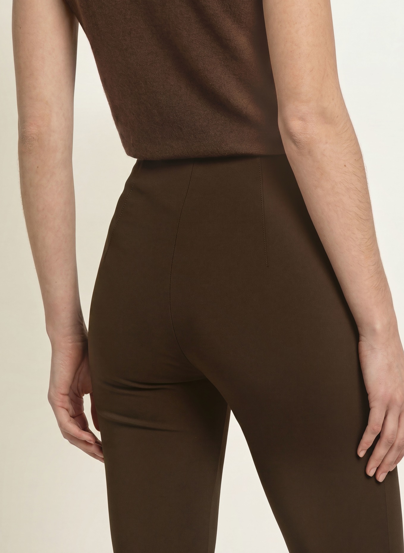 SEDUCTIVE Pantalon 7/8 SABRINA: MARRON FONCÉ