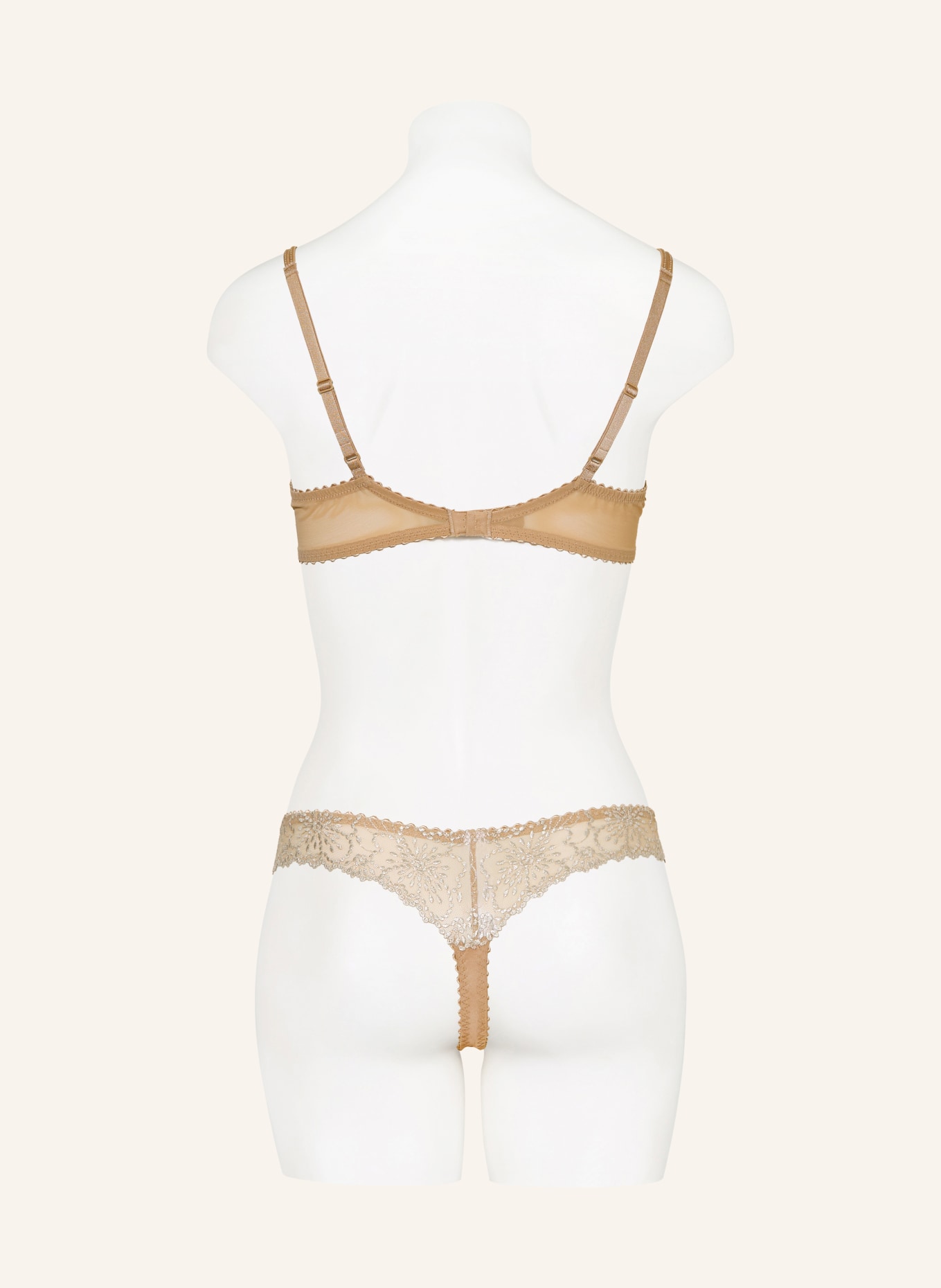 MARIE JO Push-up bh JANE: BEIGE / PLATINA