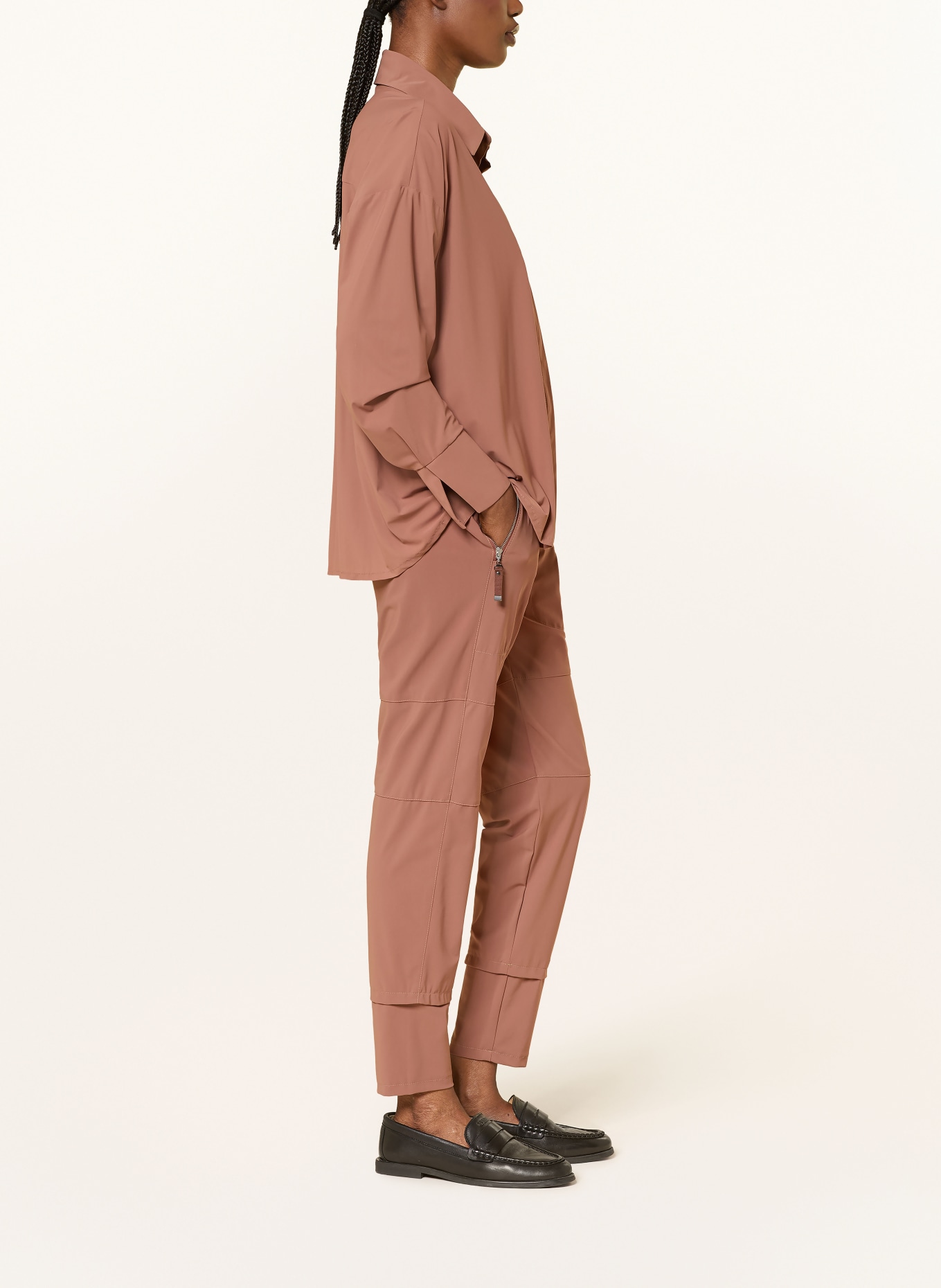 RAFFAELLO ROSSI Pants CANDY in jogger style: BROWN