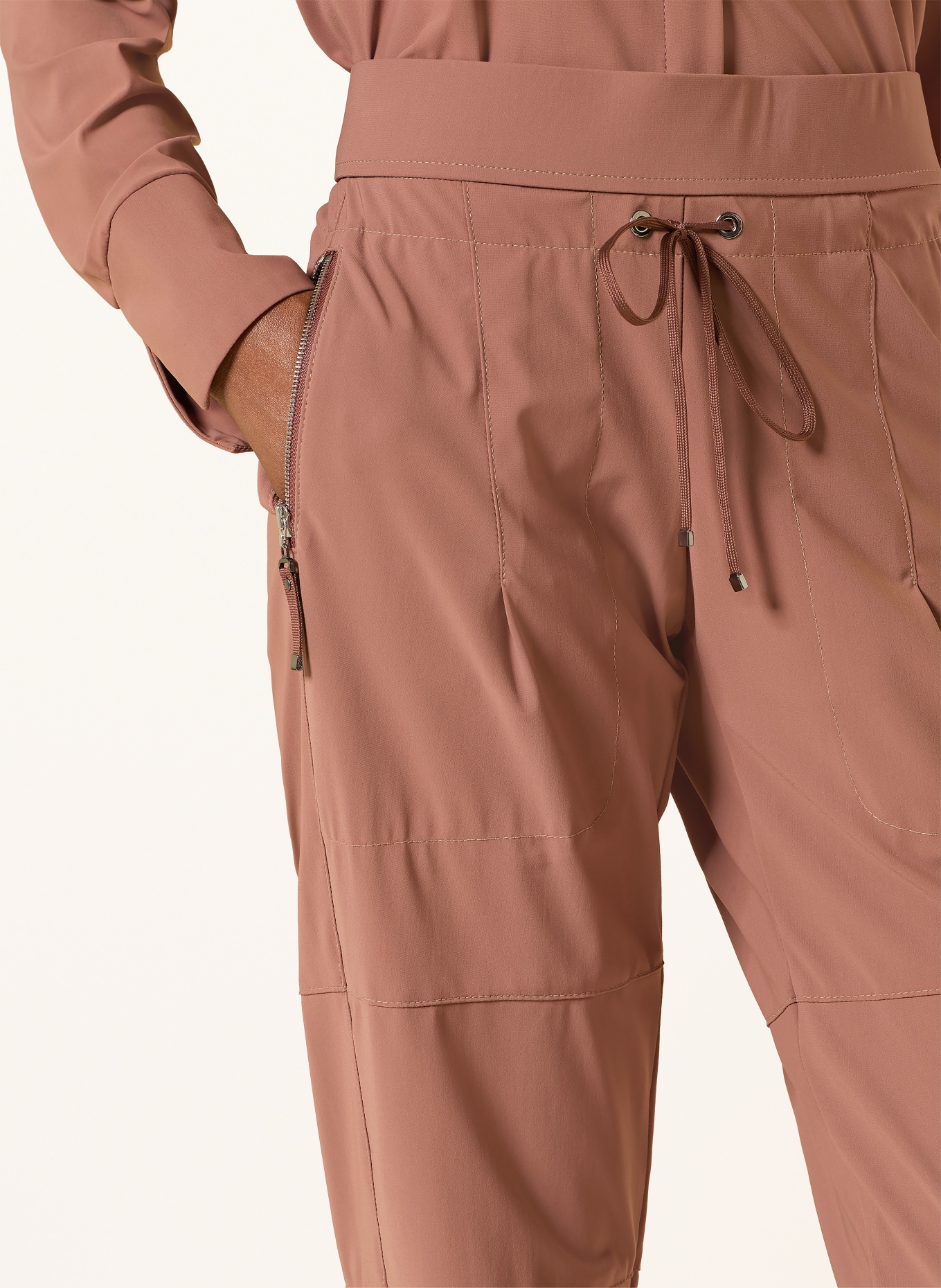 RAFFAELLO ROSSI Pants CANDY in jogger style: BROWN