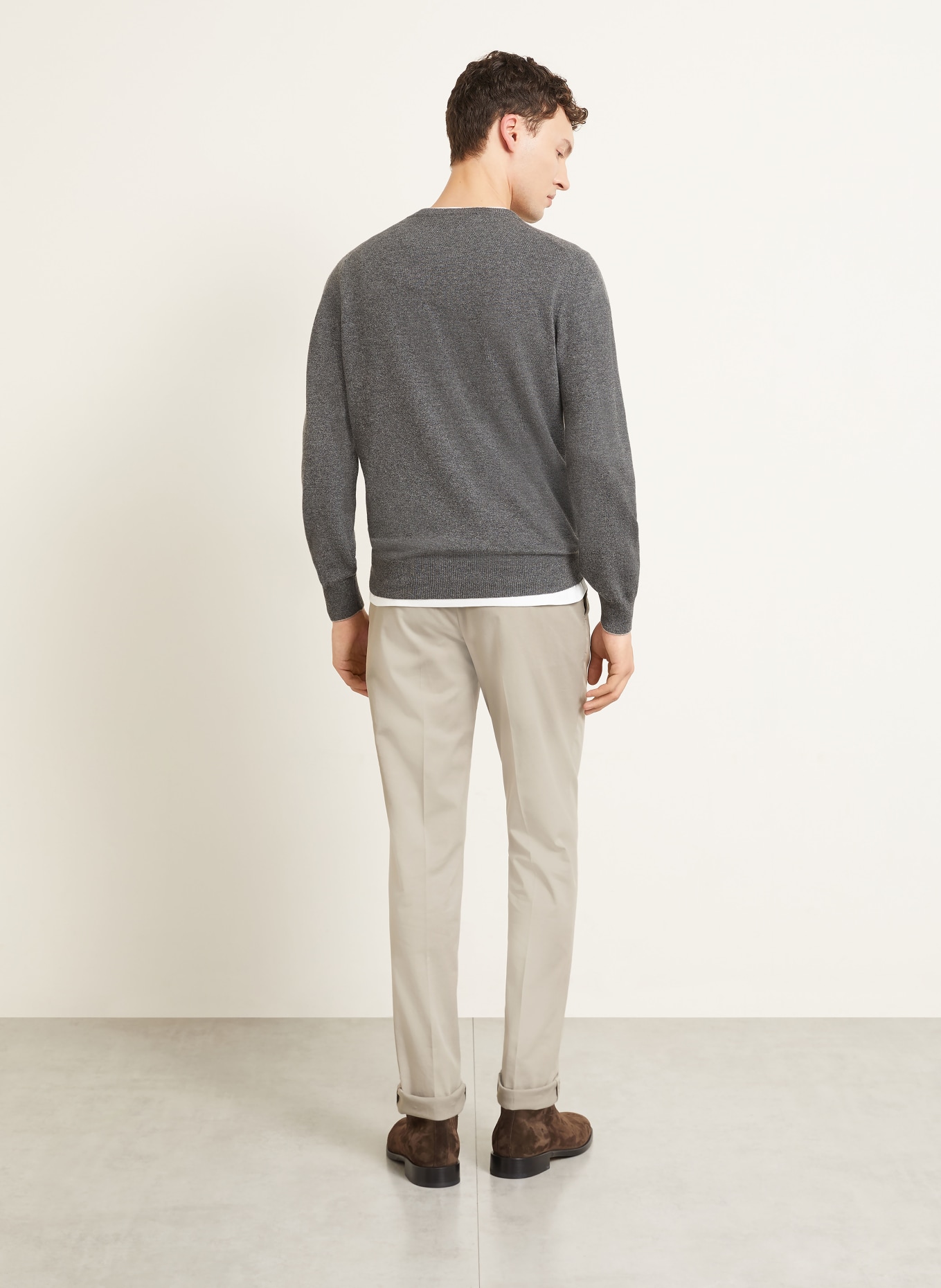 BRUNELLO CUCINELLI Cashmere sweater: GRAY
