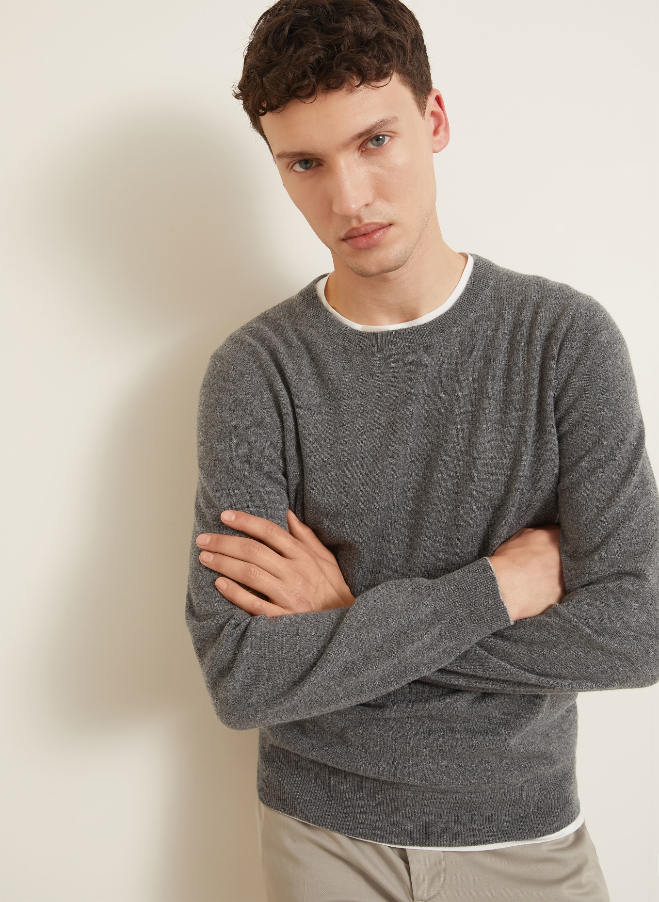 BRUNELLO CUCINELLI Cashmere sweater: GRAY