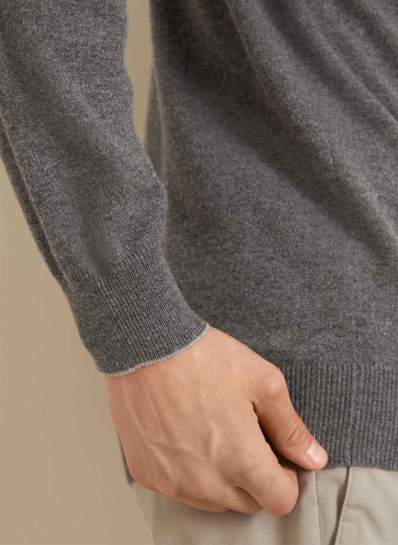 BRUNELLO CUCINELLI Cashmere sweater: GRAY