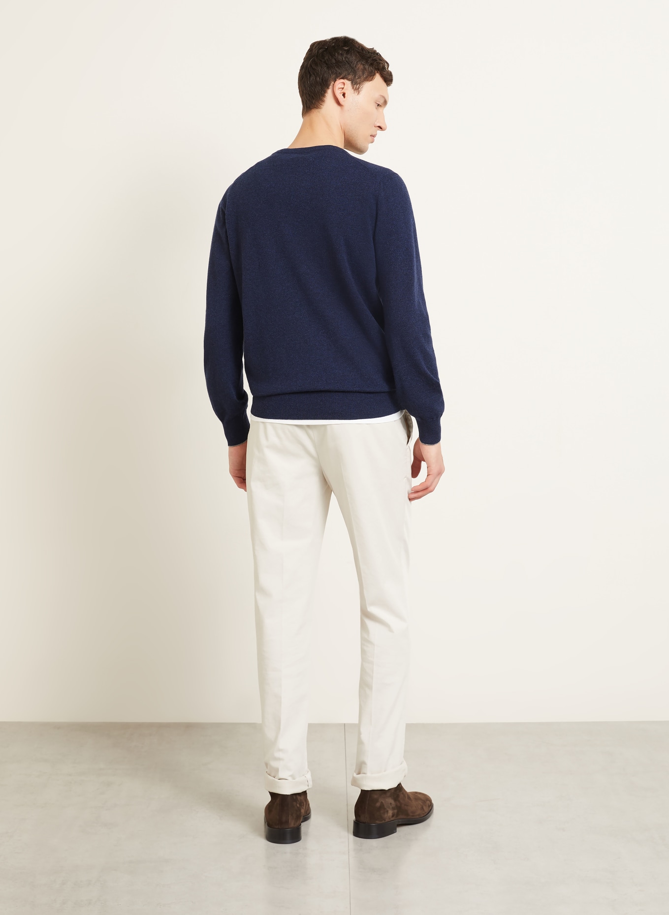 BRUNELLO CUCINELLI Cashmere sweater: DARK BLUE