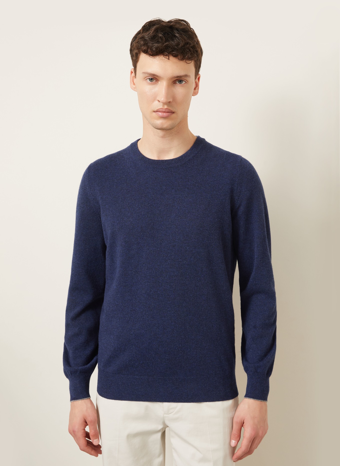 BRUNELLO CUCINELLI Cashmere sweater: DARK BLUE
