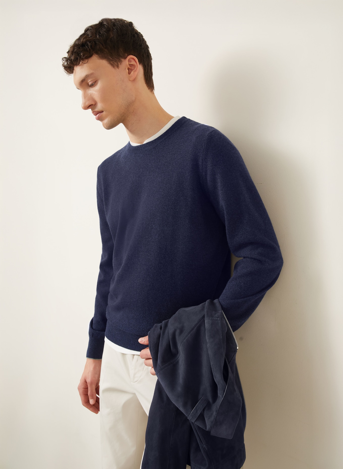 BRUNELLO CUCINELLI Cashmere sweater: DARK BLUE