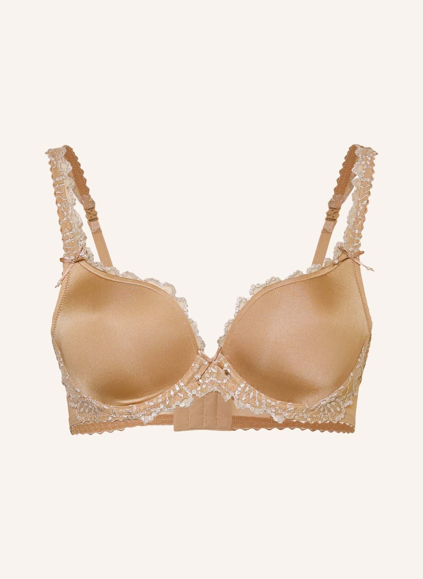 MARIE JO Beugelbeha JANE met sieradenparels: BEIGE