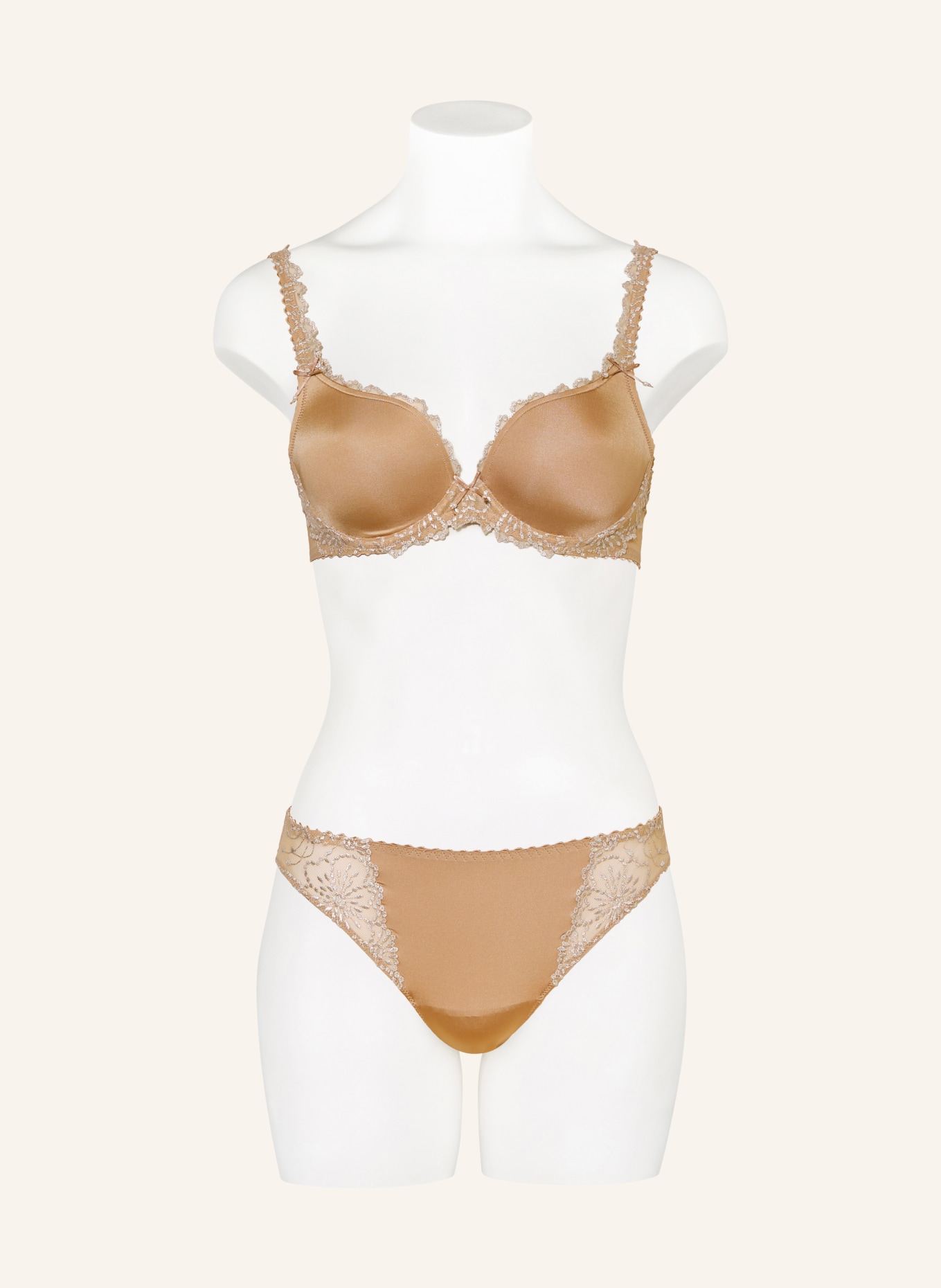 MARIE JO Beugelbeha JANE met sieradenparels: BEIGE