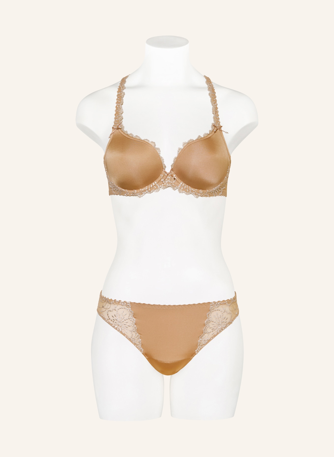 MARIE JO Beugelbeha JANE met sieradenparels: BEIGE