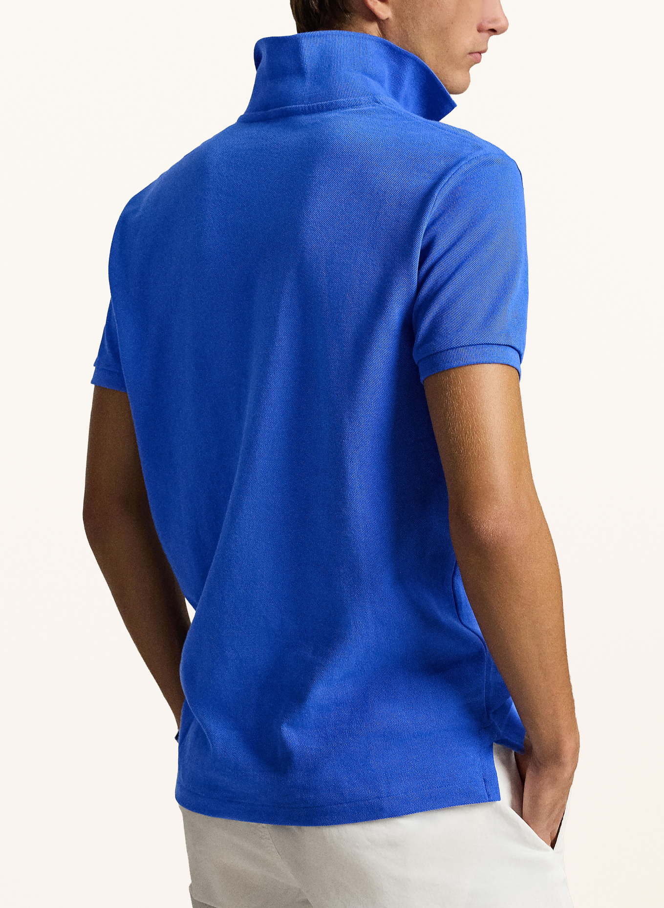 POLO RALPH LAUREN Piqué polo shirt custom slim fit: BLUE