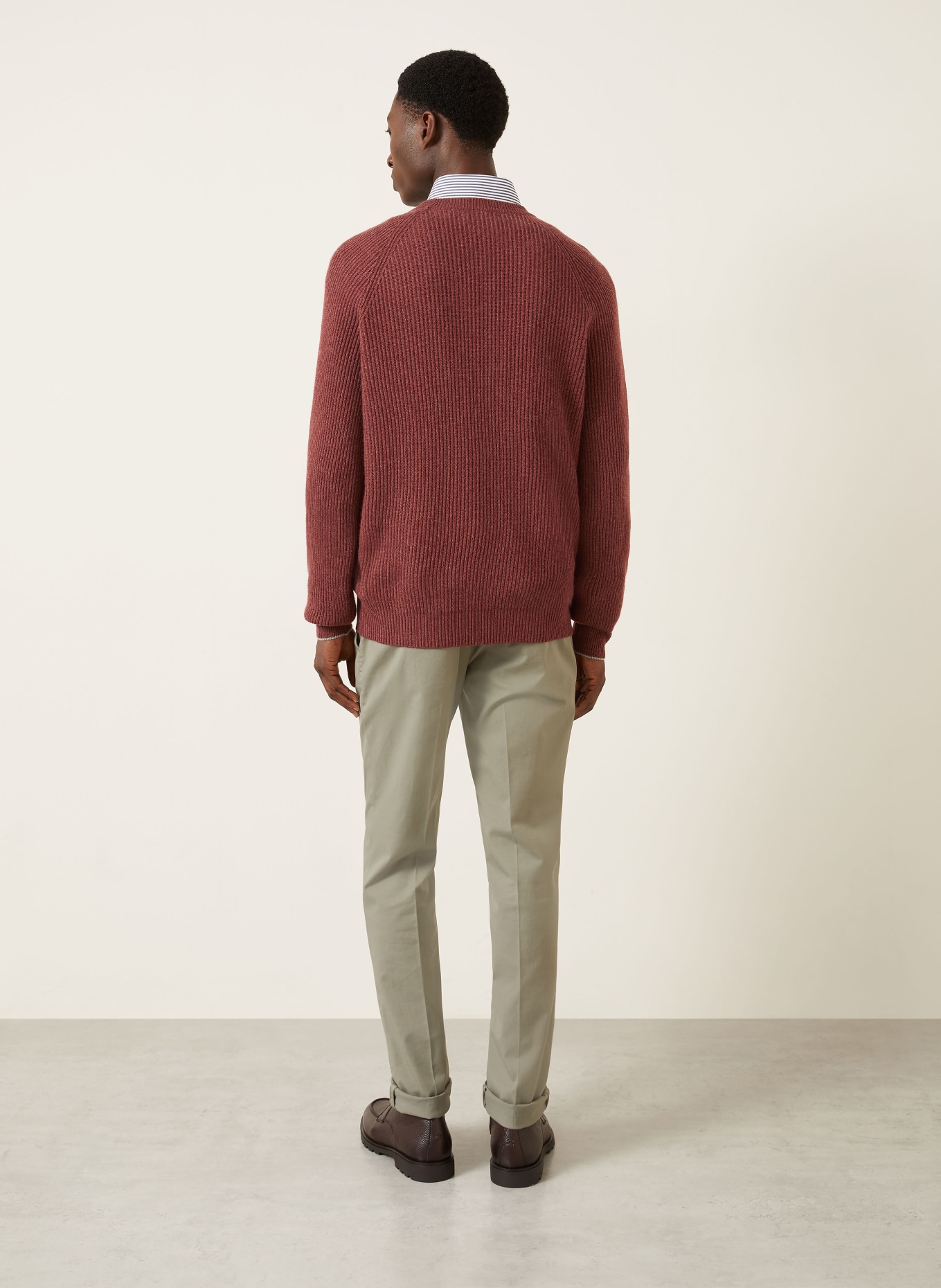 BRUNELLO CUCINELLI Cashmere-Pullover: DUNKELROT