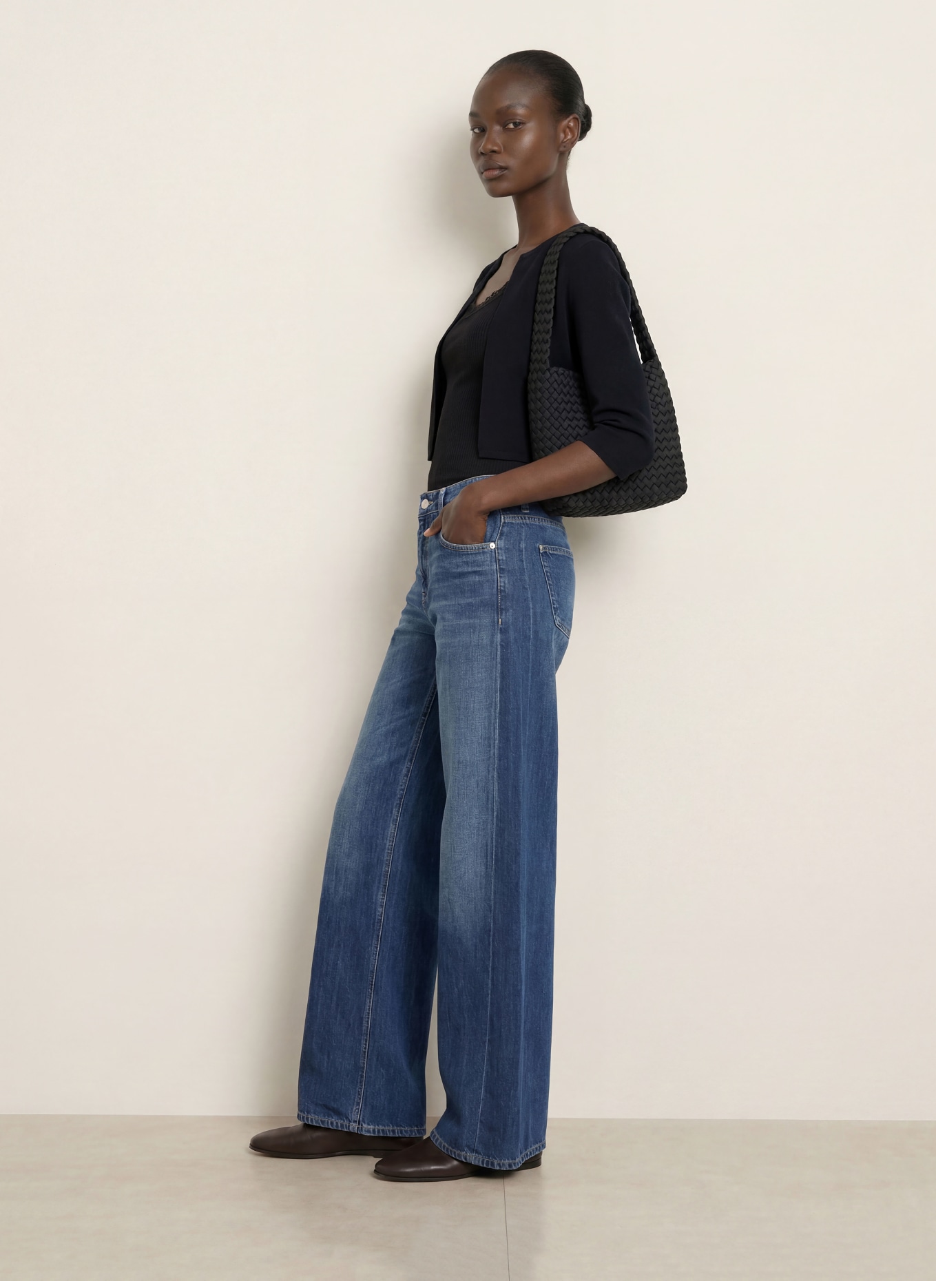 HOBBS Strickbolero ELLA mit 3/4-Arm: SCHWARZ