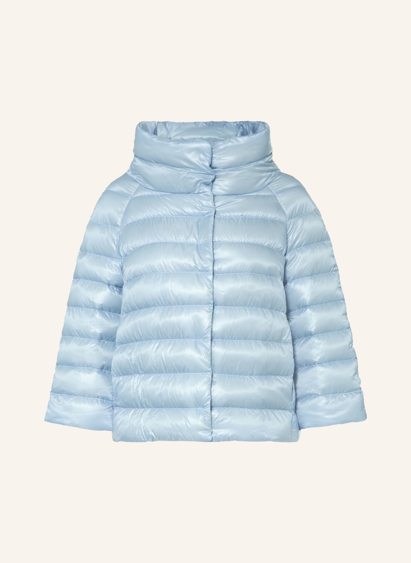 HERNO Down jacket SOFIA with 3/4 sleeves: LIGHT BLUE