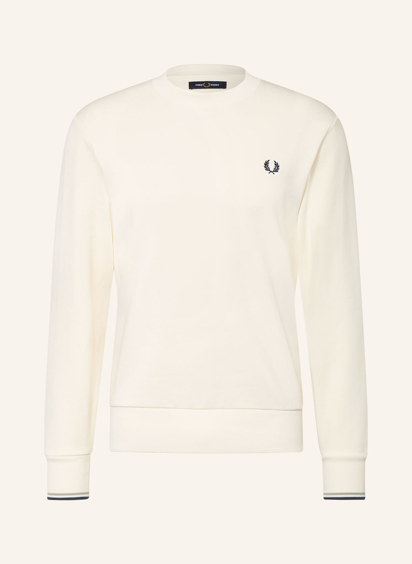 FRED PERRY Sweatshirt: ECRU