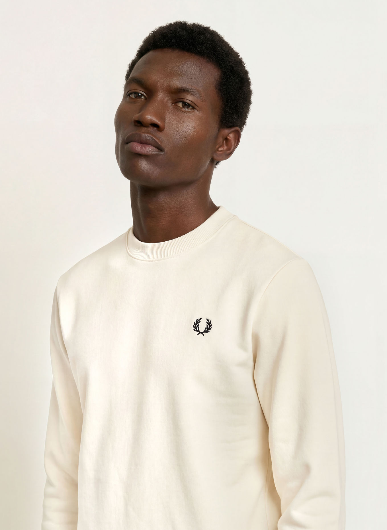 FRED PERRY Sweatshirt: ECRU