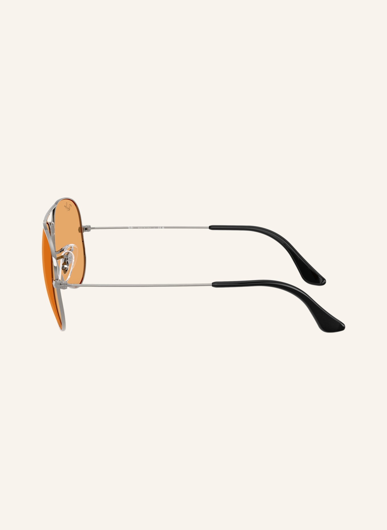 Ray-Ban Sunglasses RB3025 AVIATOR: GUNMETAL/ORANGE