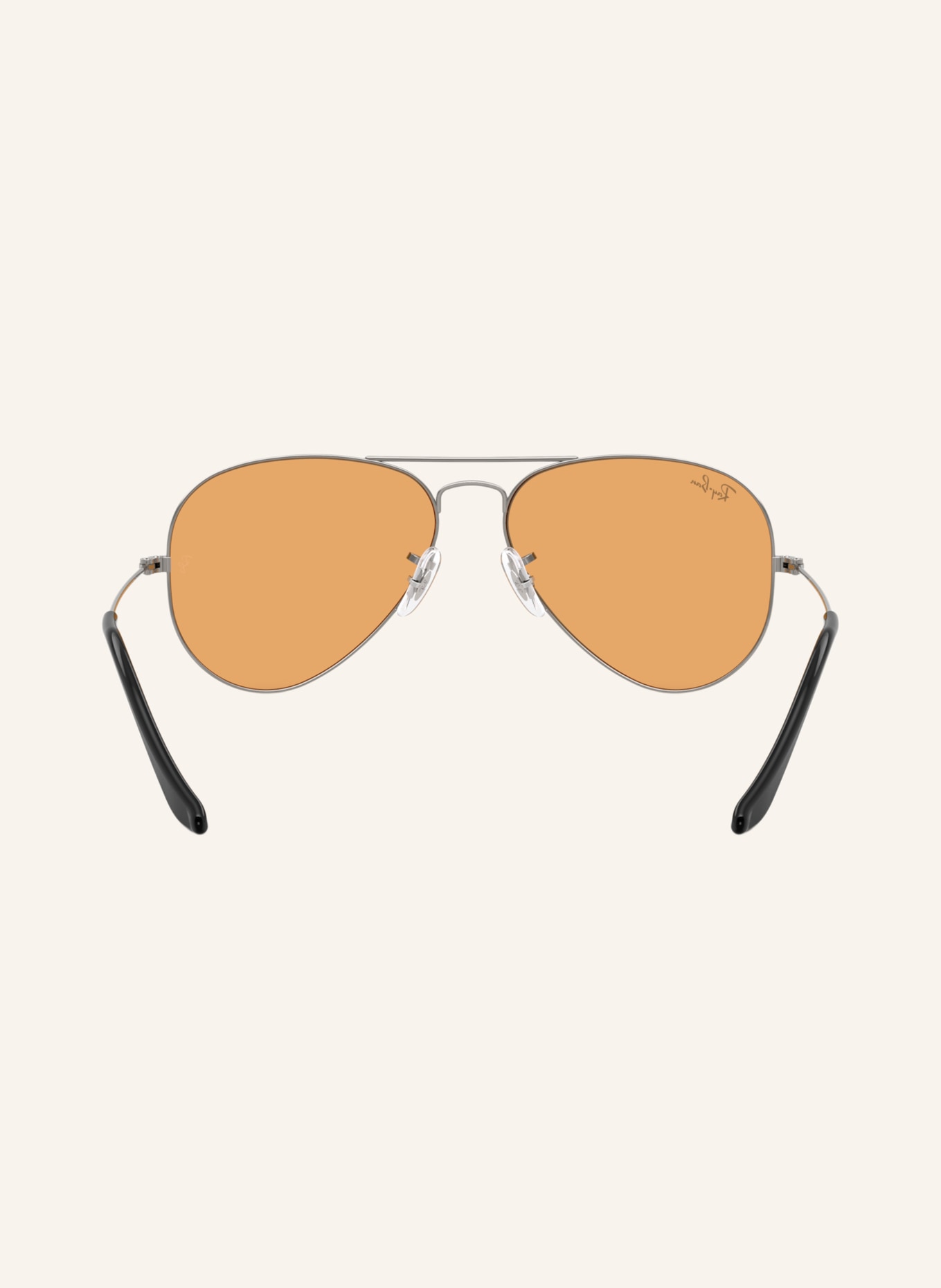 Ray-Ban Sunglasses RB3025 AVIATOR: GUNMETAL/ORANGE