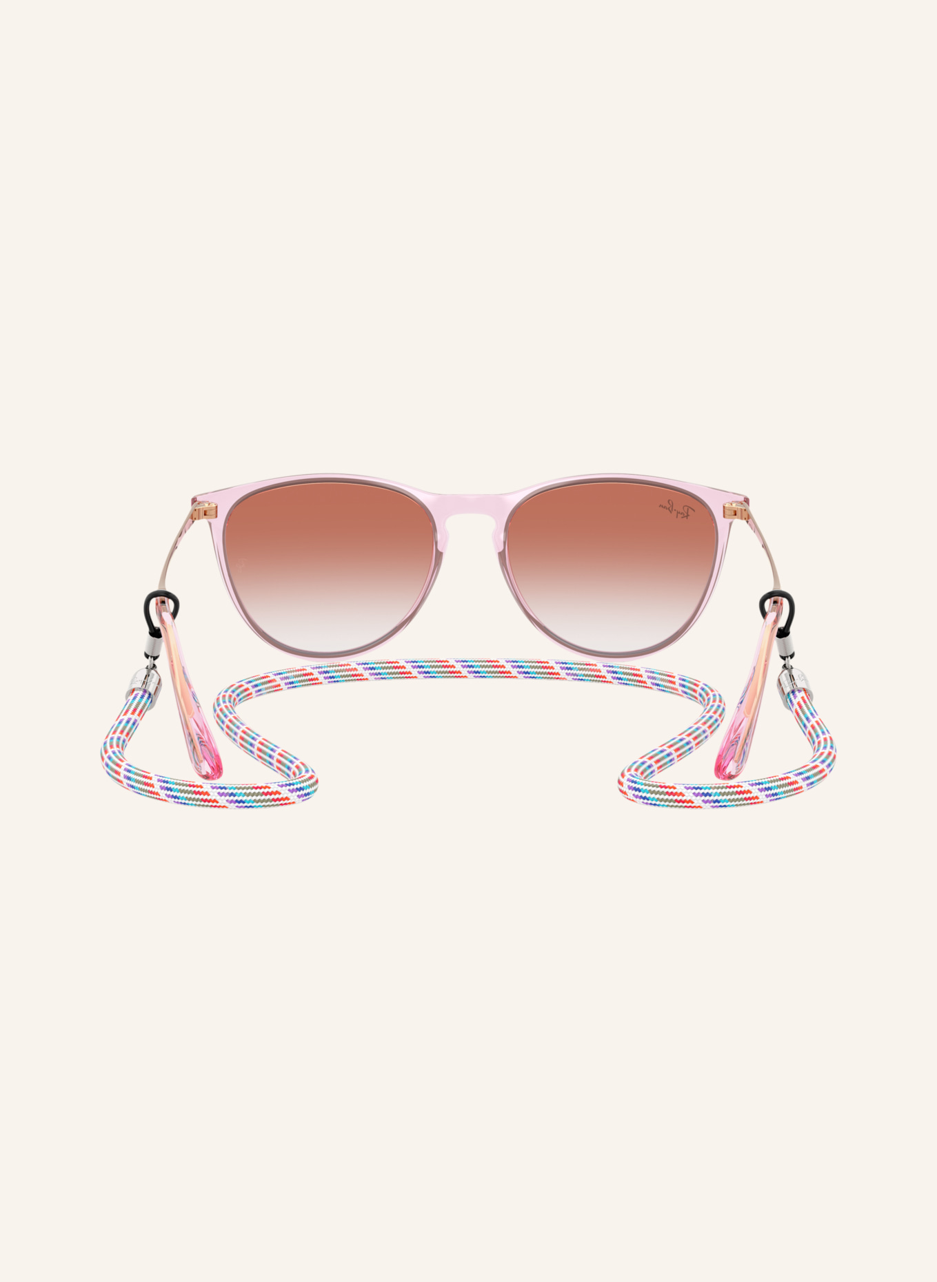Ray-Ban Sunglasses RJ9060S: TRANSPARENT VIOLET/ CLEAR GRADIENT RED MIRROR RED
