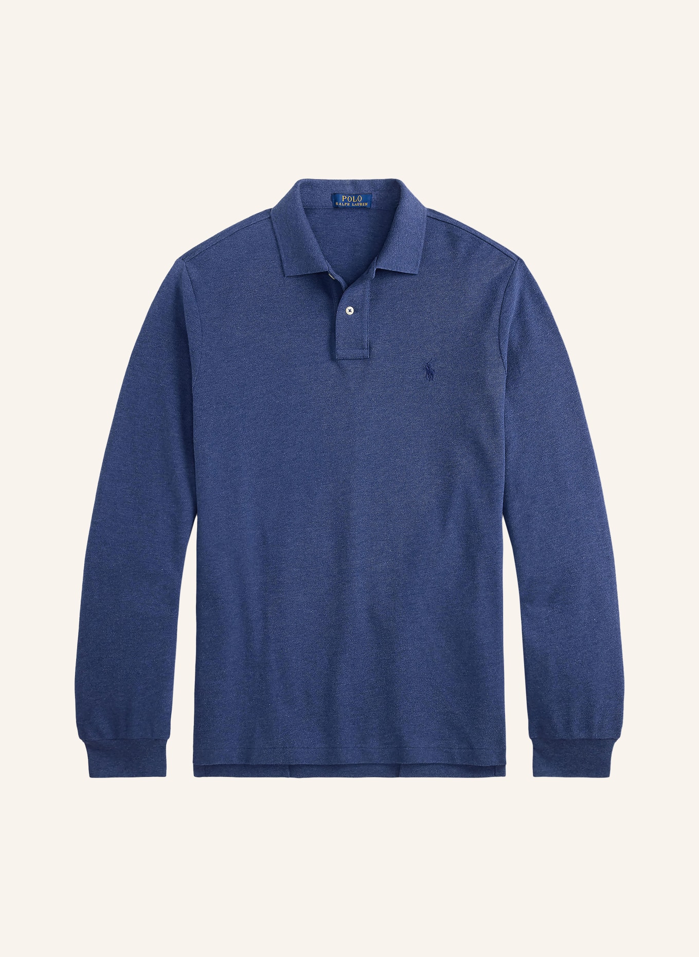 POLO RALPH LAUREN Pikétröja Custom Slim Fit: BLÅ