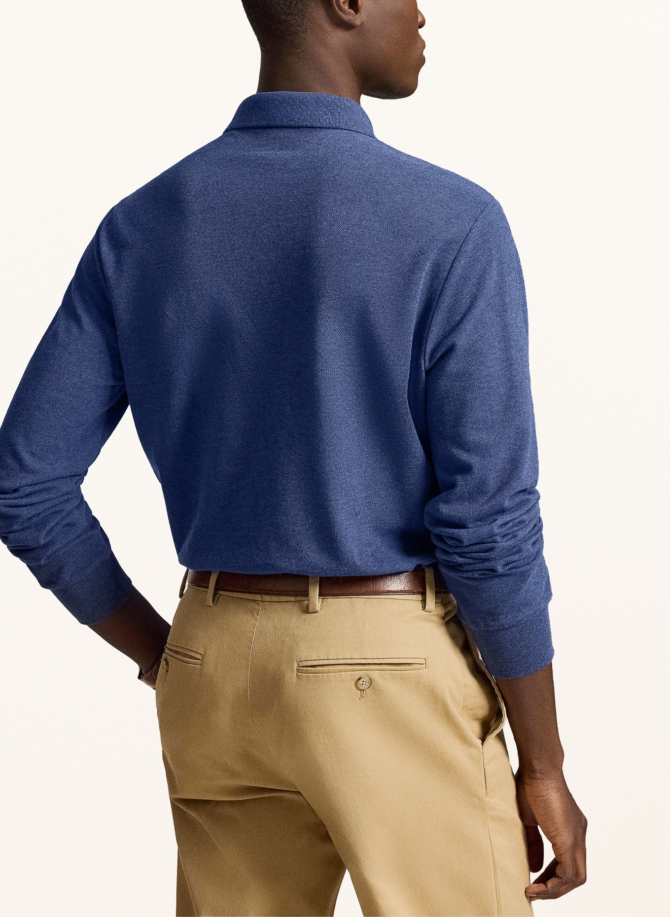 POLO RALPH LAUREN Pikétröja Custom Slim Fit: BLÅ