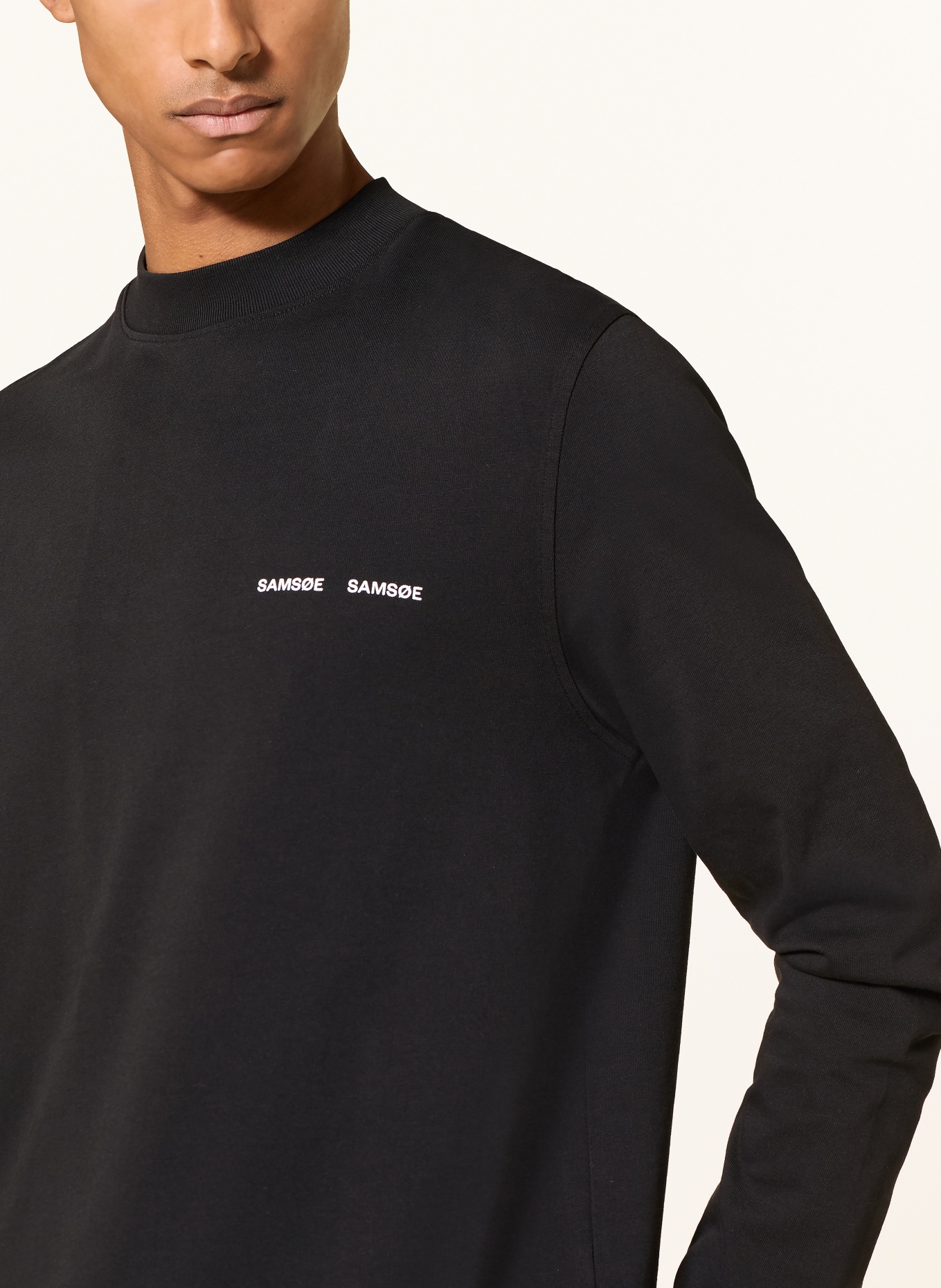SAMSØE  SAMSØE Longsleeve NORSBRO: ZWART