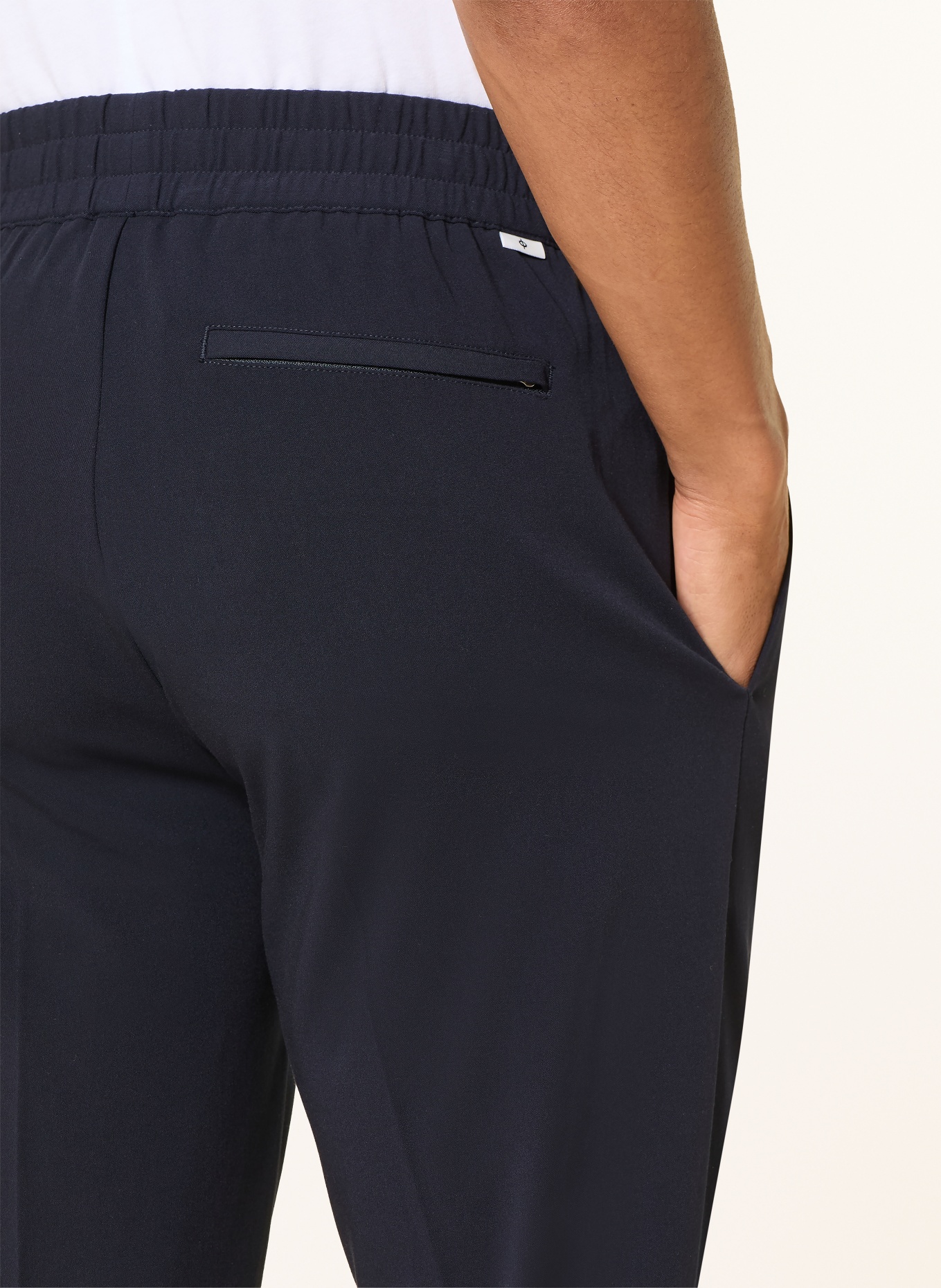 SAMSØE  SAMSØE SMITHY joggingbroek met slanke pasvorm: DONKERBLAUW