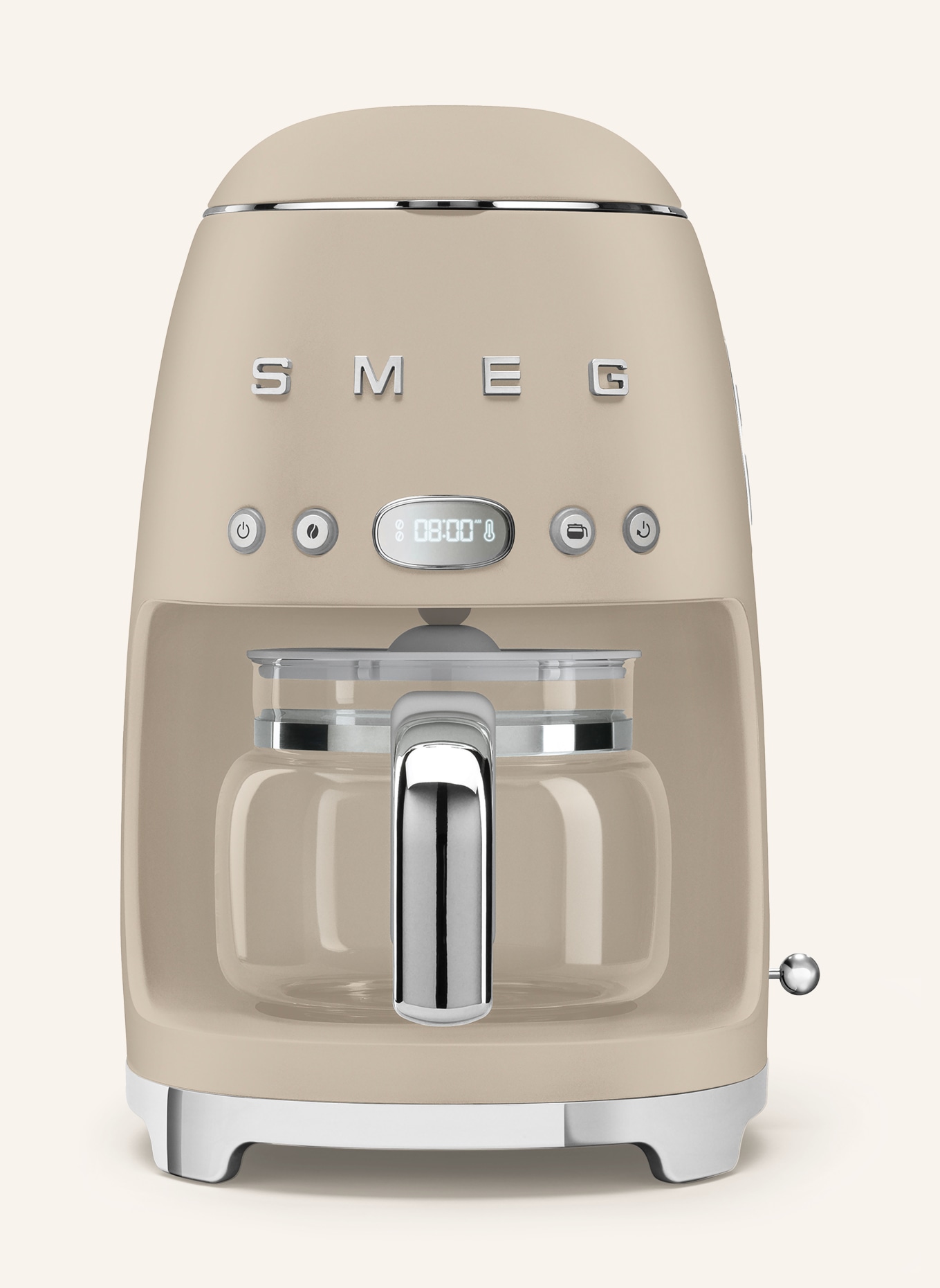 SMEG Przelewowy ekspres do kawy: BEŻOWY / SREBRNY