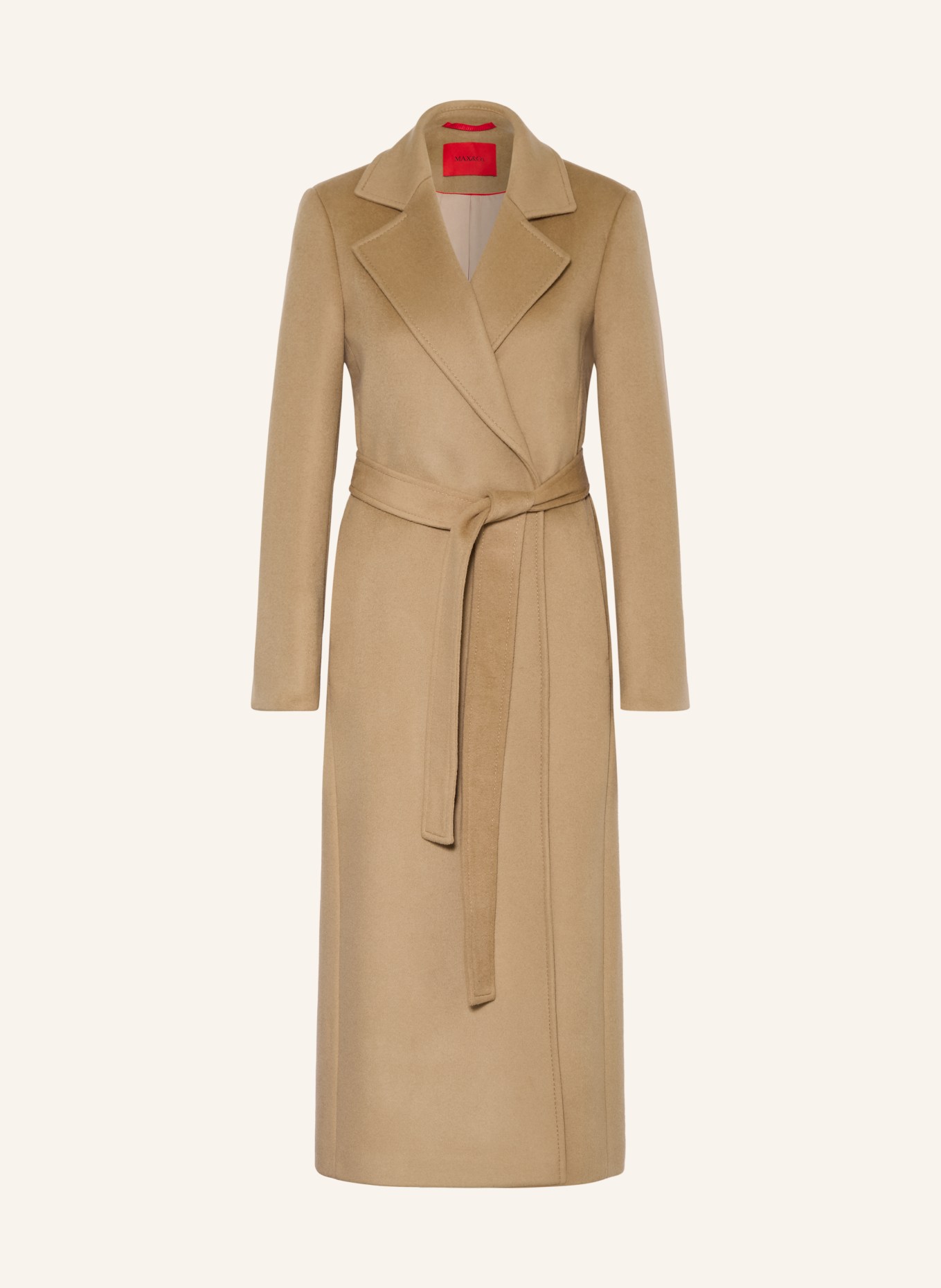 MAX & Co. Wollmantel LONGRUN: CAMEL