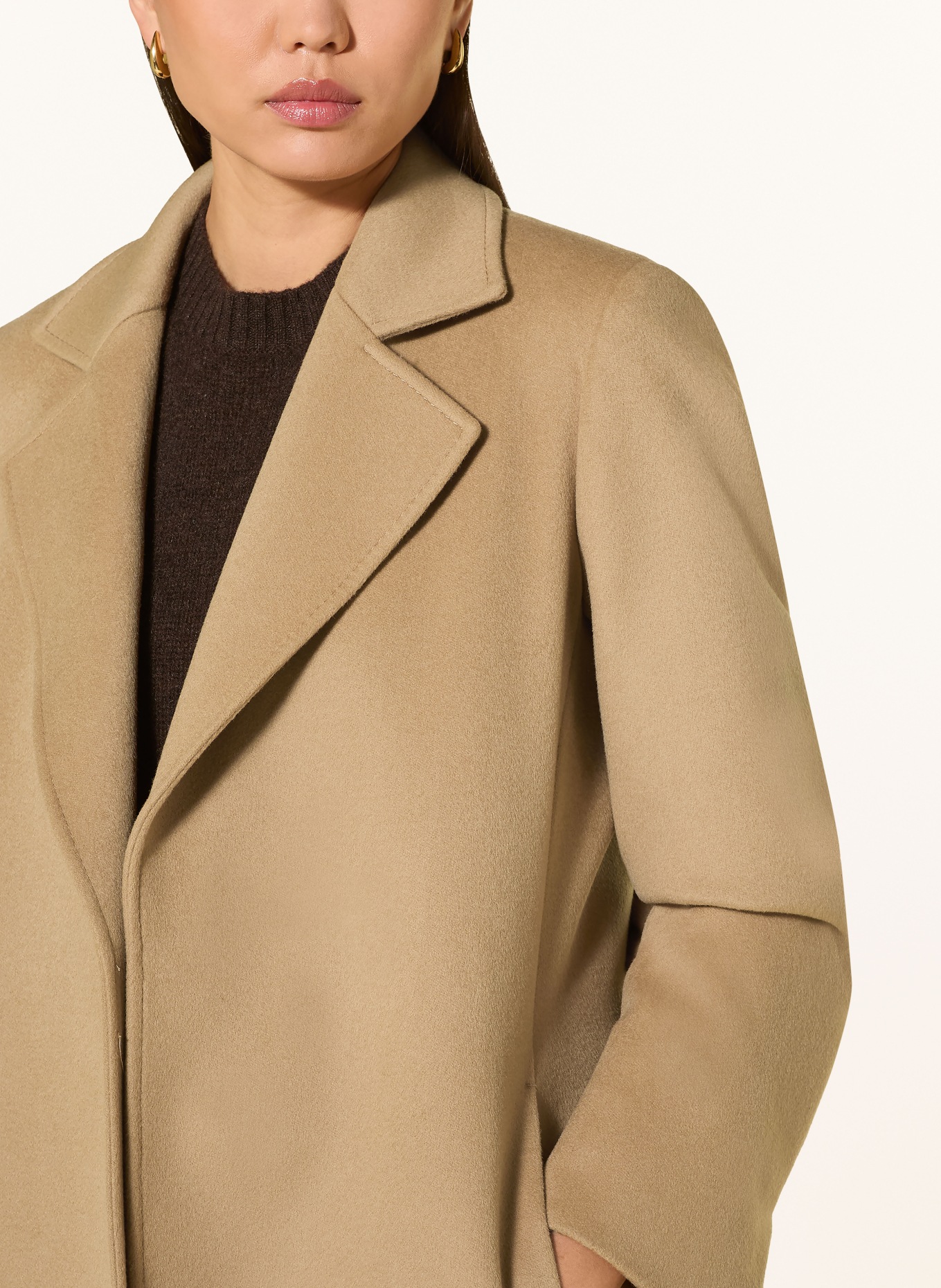 MAX & Co. Wollmantel LONGRUN: CAMEL