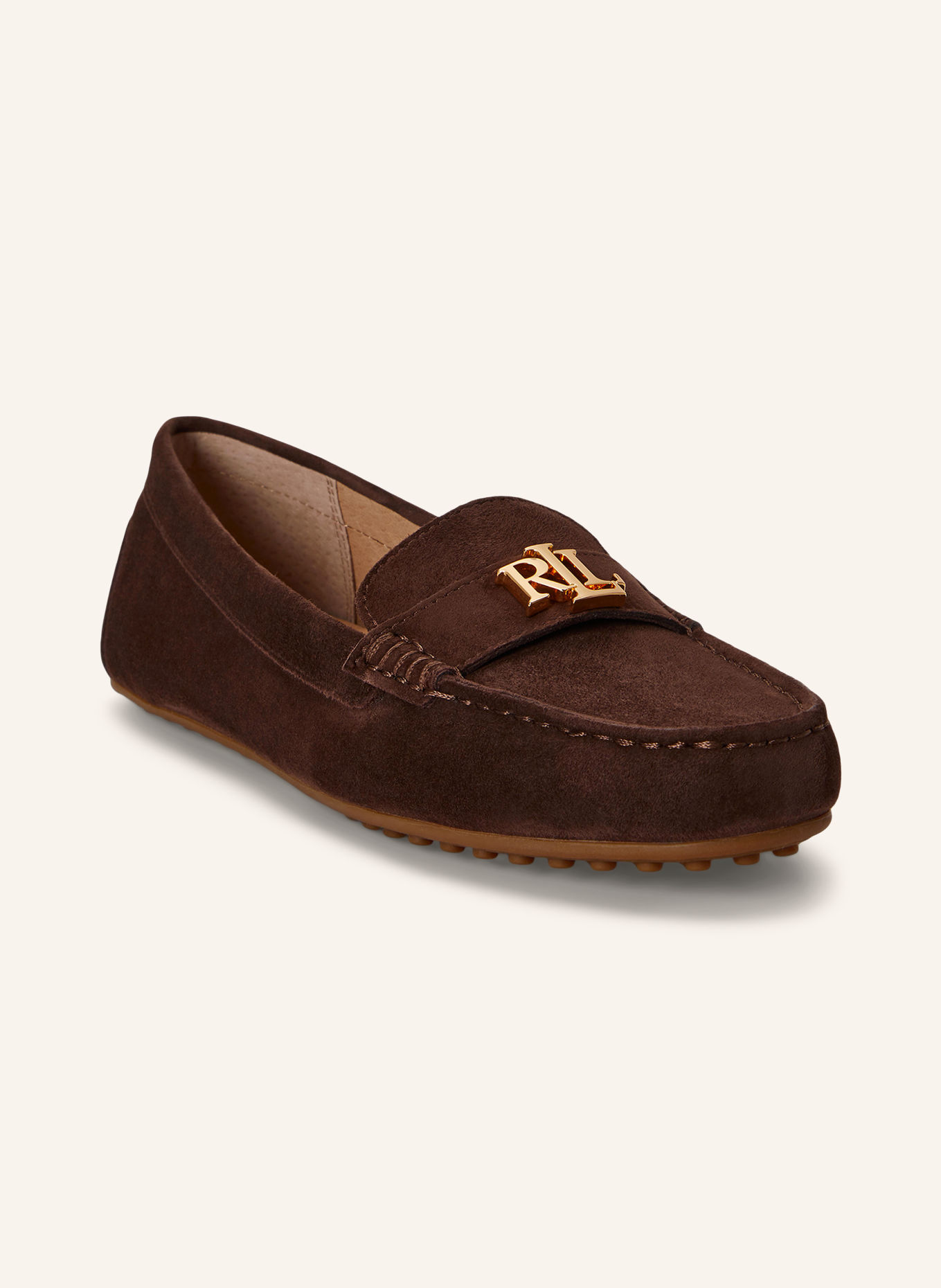 LAUREN RALPH LAUREN Mokassins: DUNKELBRAUN